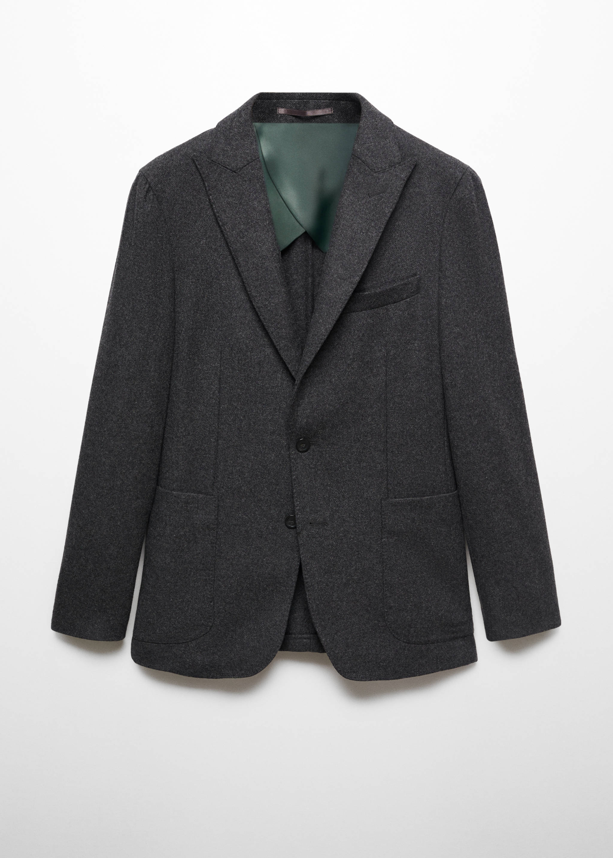 Virgin wool combined blazer - Article without model