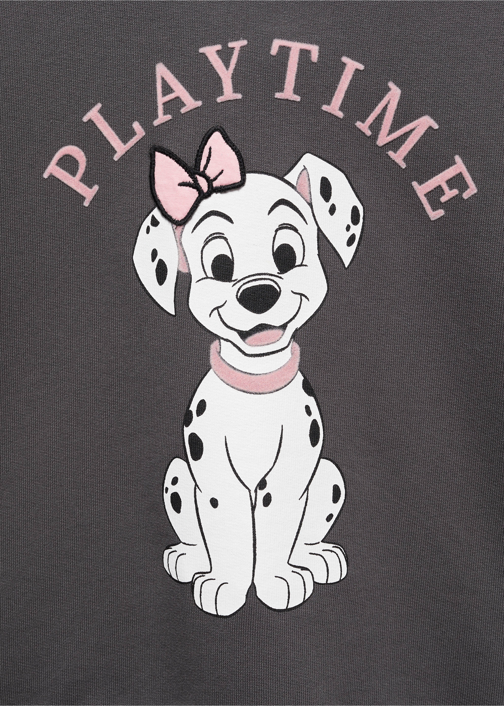 Organic cotton 101 Dalmatians sweatshirt - Details of the article 8, Charcoal. Ref: 57018642-00.