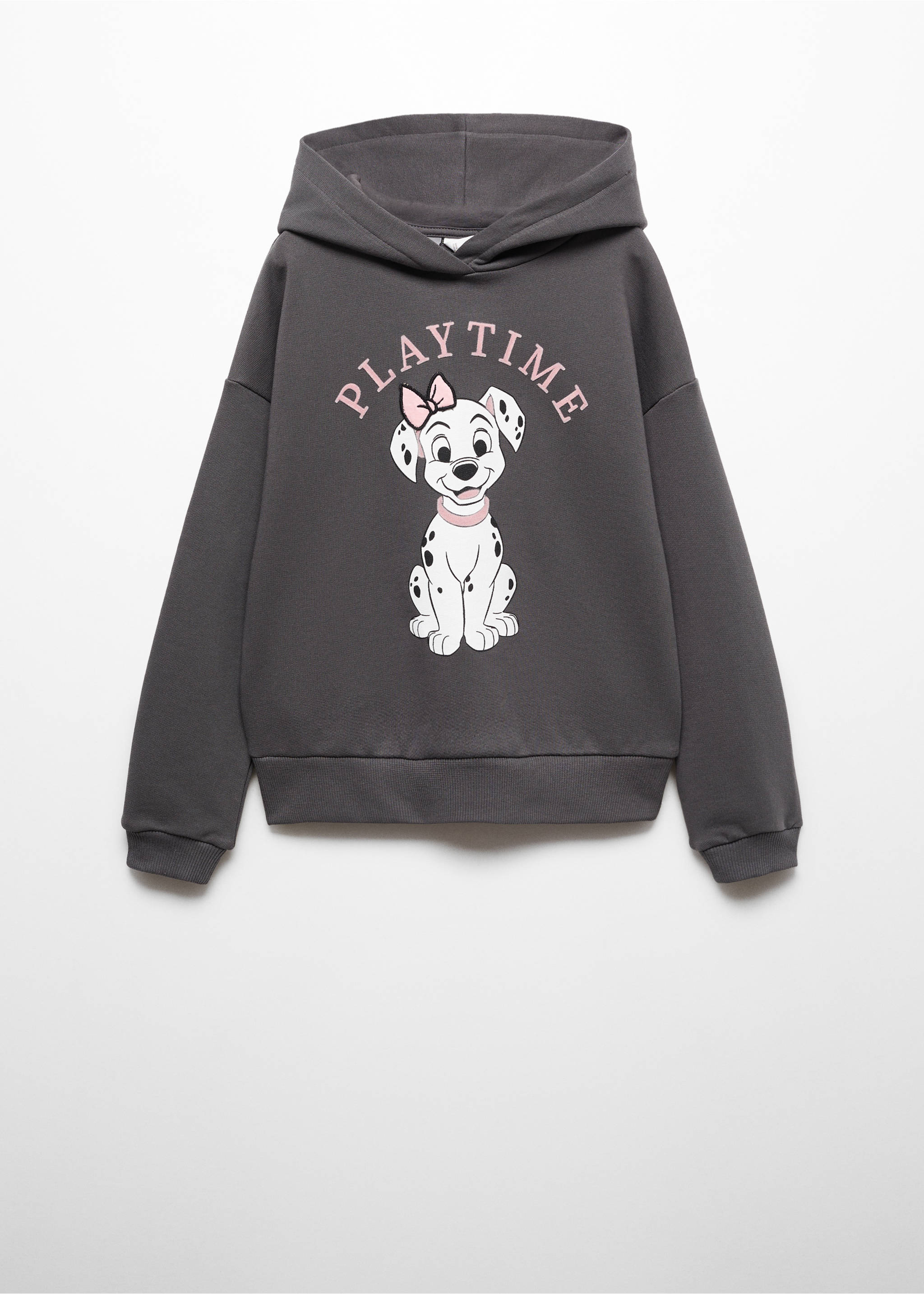 Organic cotton 101 Dalmatians sweatshirt - Article without model, Charcoal. Ref: 57018642-00.