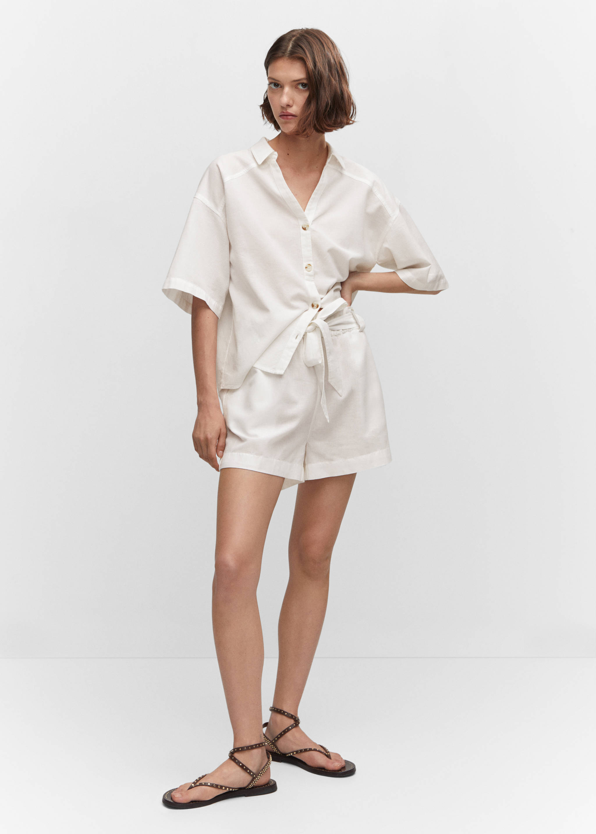 Short coton lin - Plan général