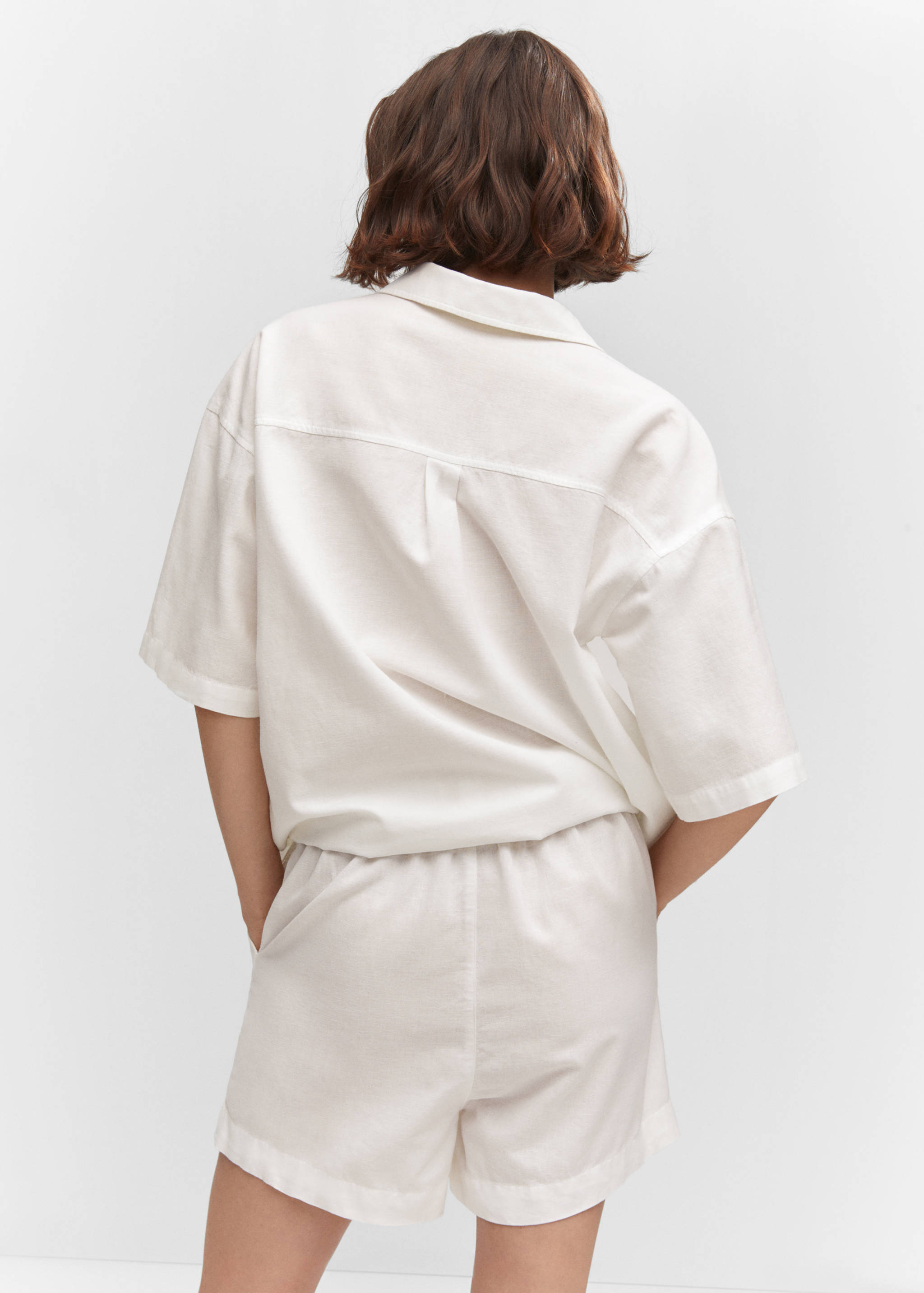 Short coton lin - Verso de l’article