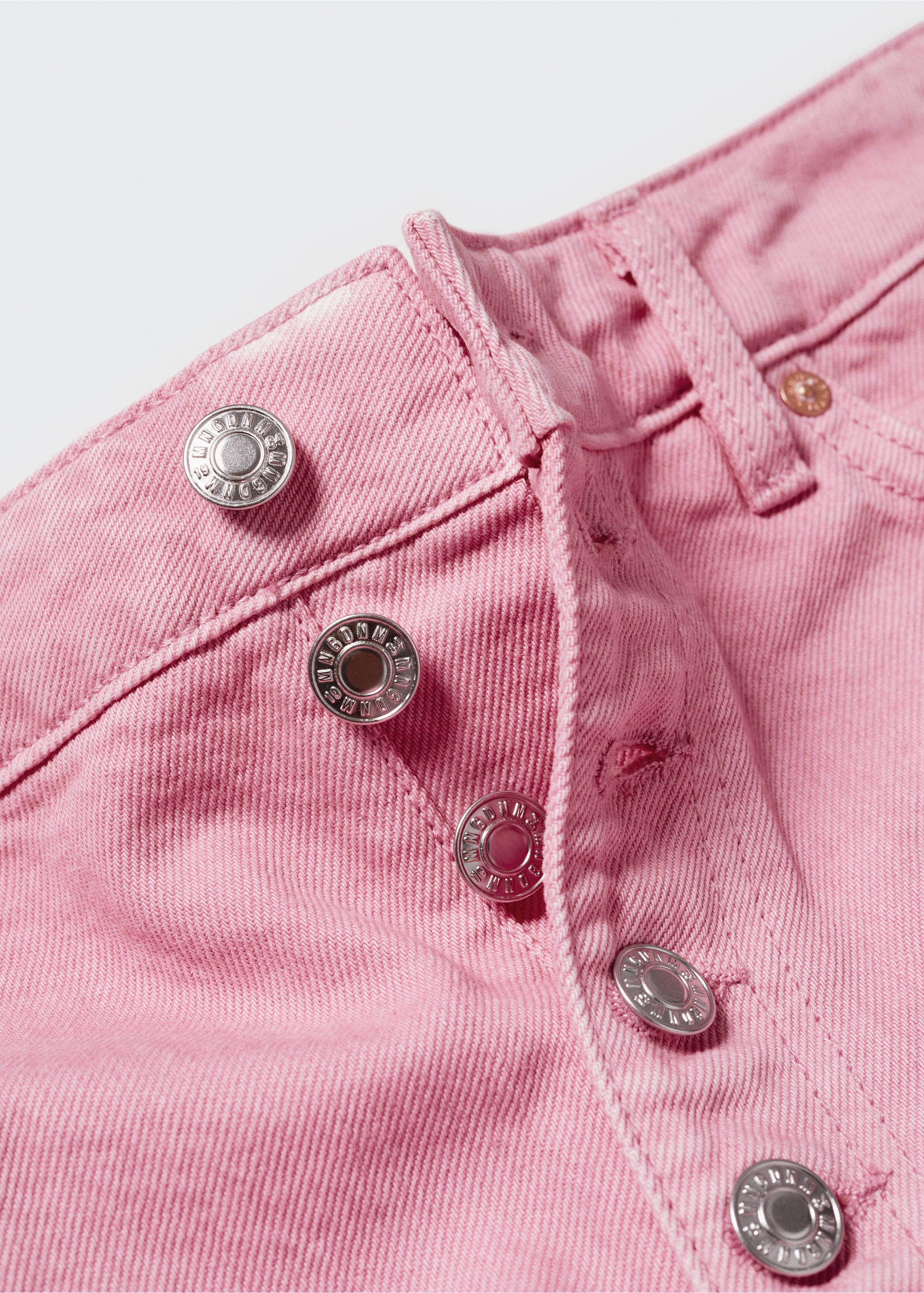 Short en jean boutons - Détail de l'article 8, Rose bonbon. Ref: 57020155-00.