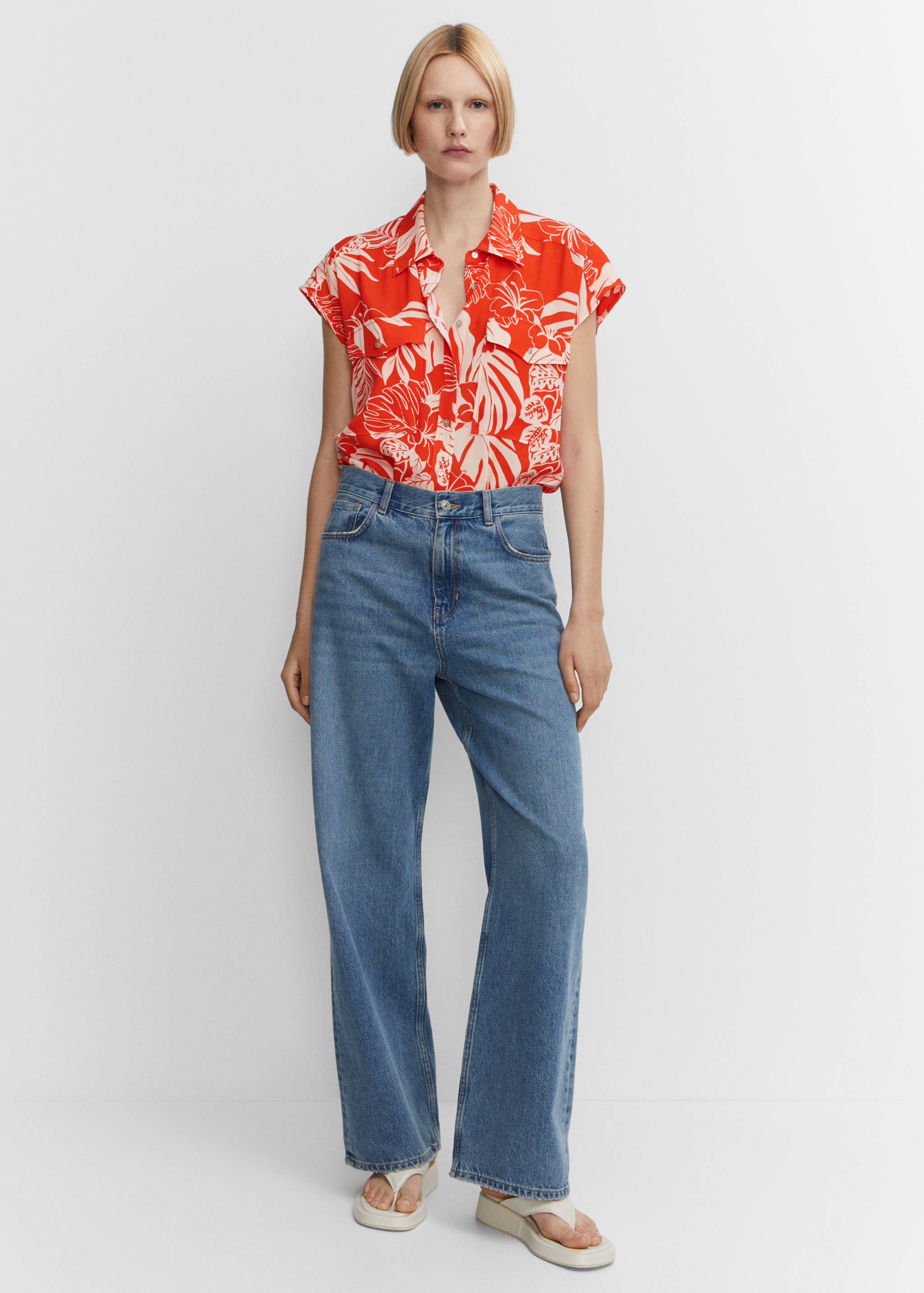 Oversize flowy shirt - Details of the article 2