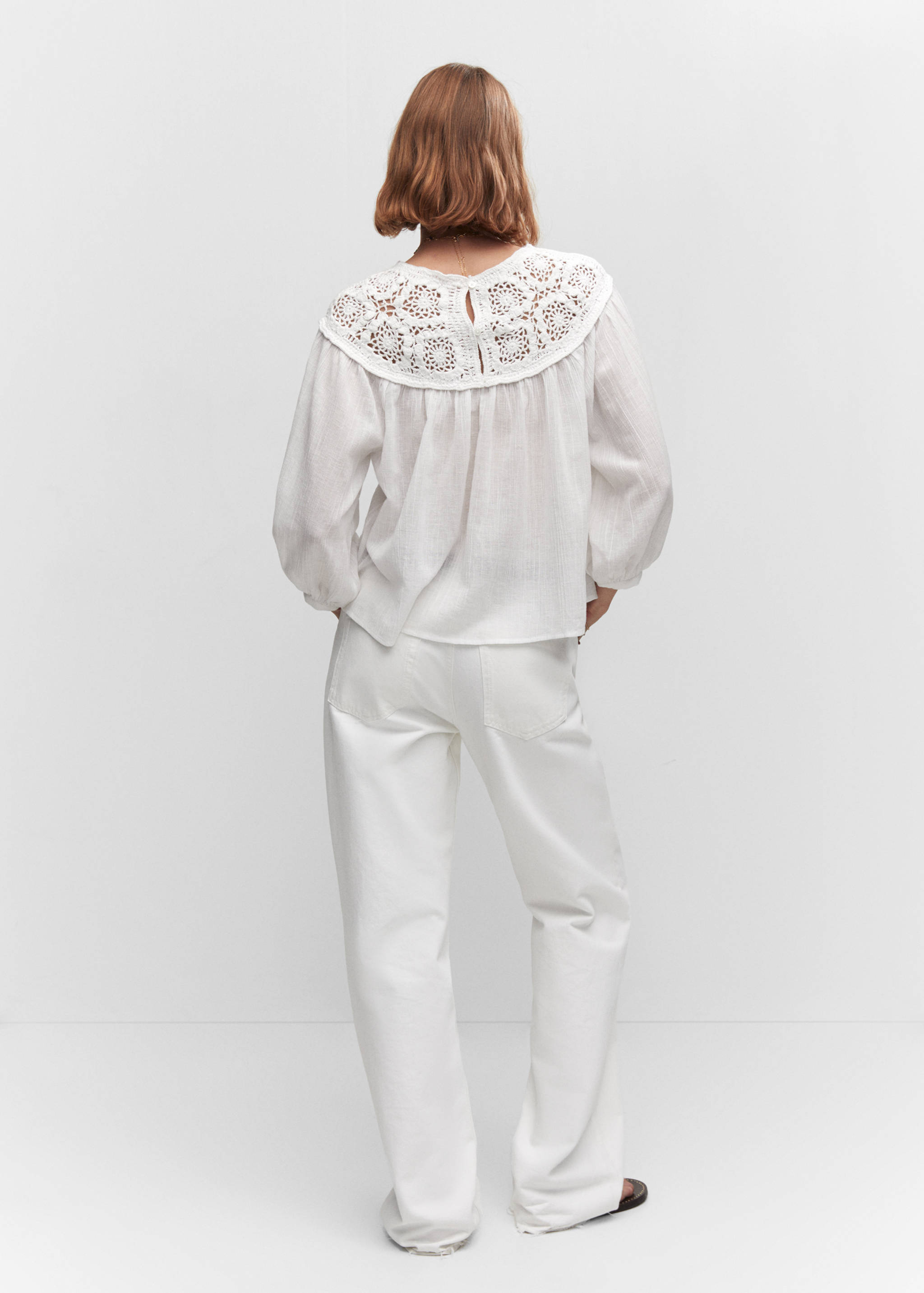 Blouse empiècement crochet - Verso de l’article