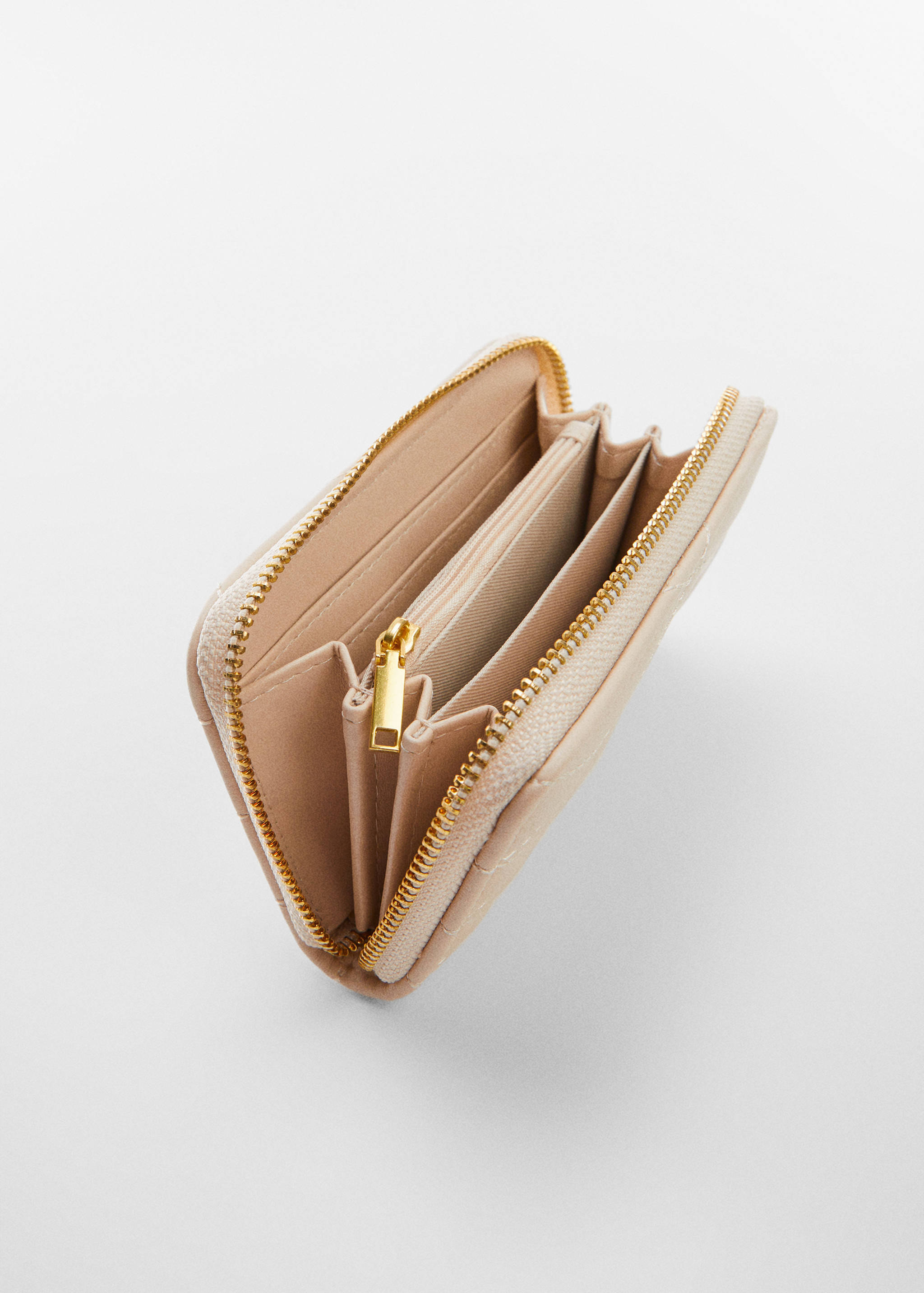 Portefeuille matelassé logo - Plan moyen