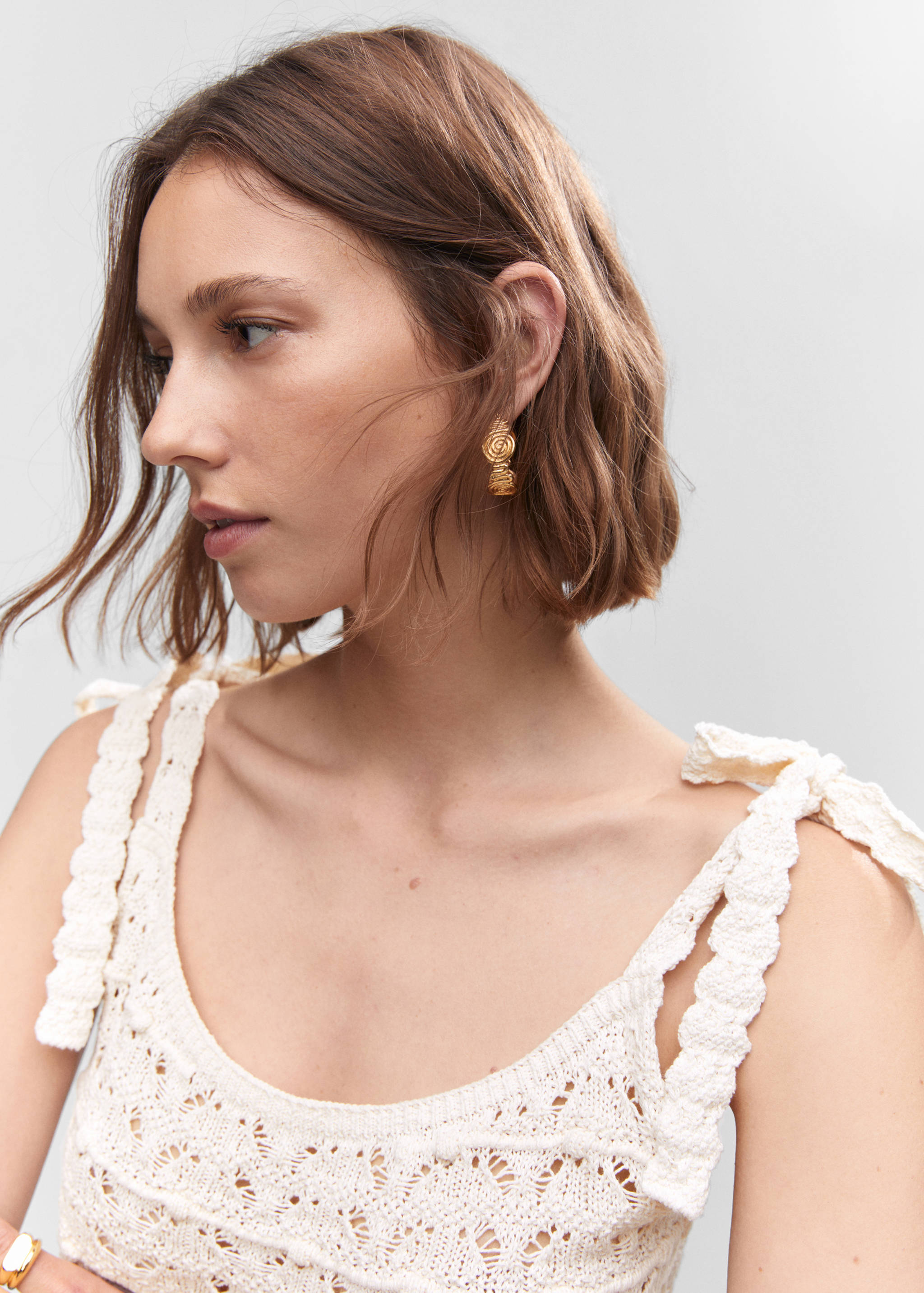 Crochet dress with ties - Details of the article 1