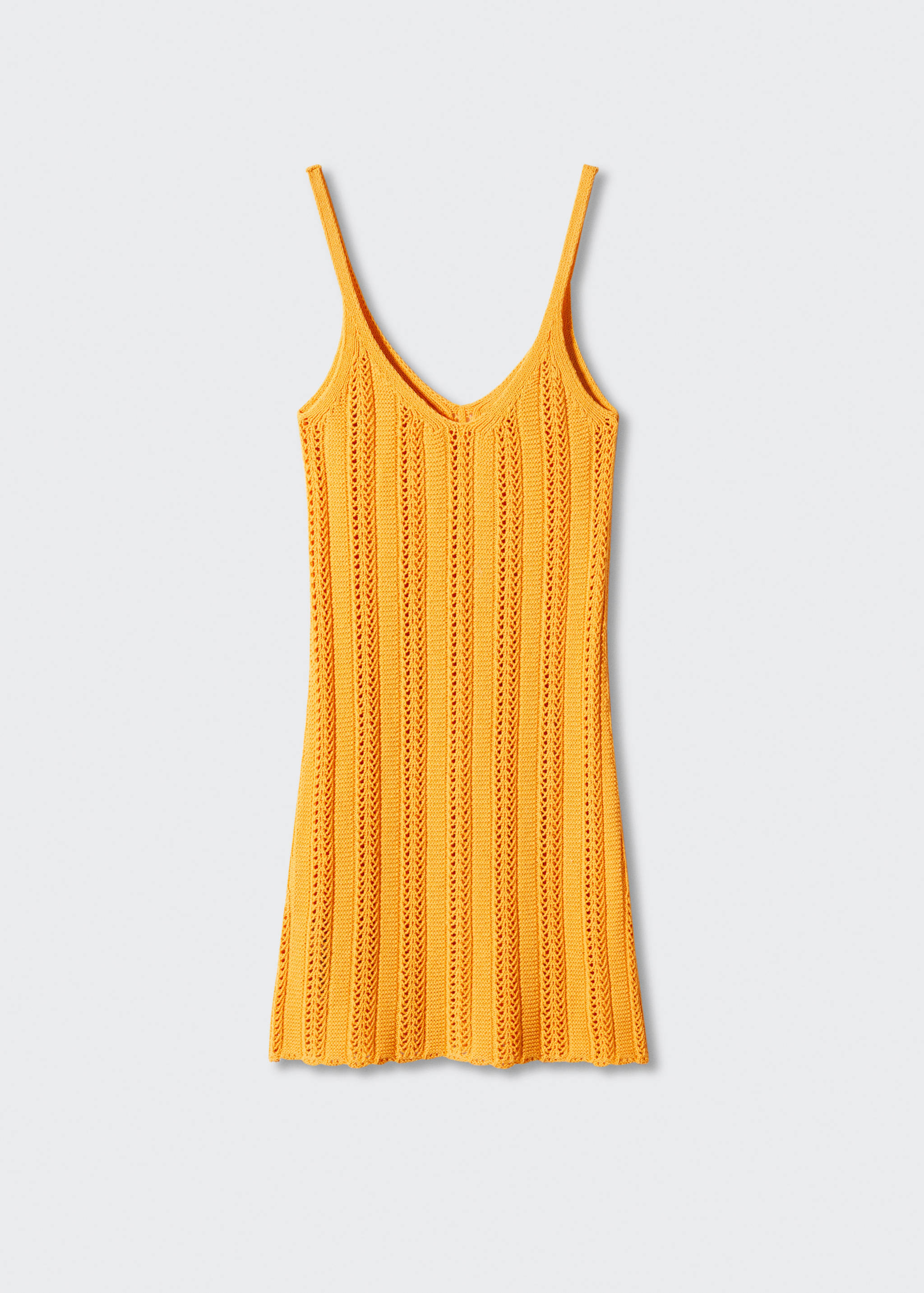 Úpletové šaty s ažurovým detailem - Zboží bez modelu