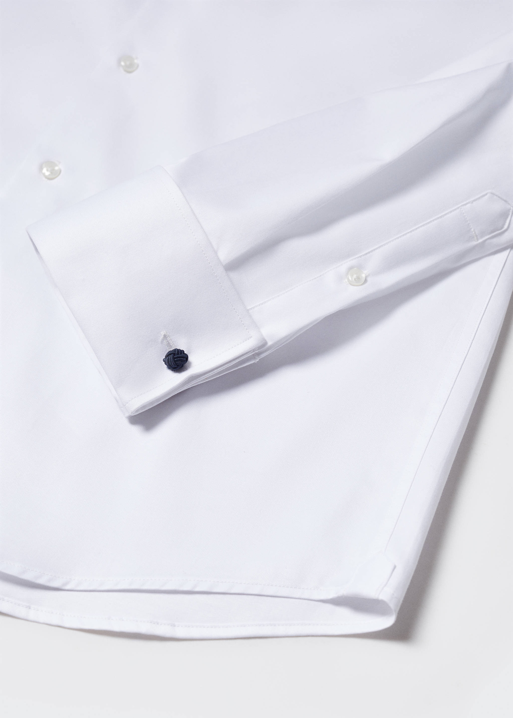 Chemise costume regular-fit tissu twill boutons de manchette - Détail de l'article 8