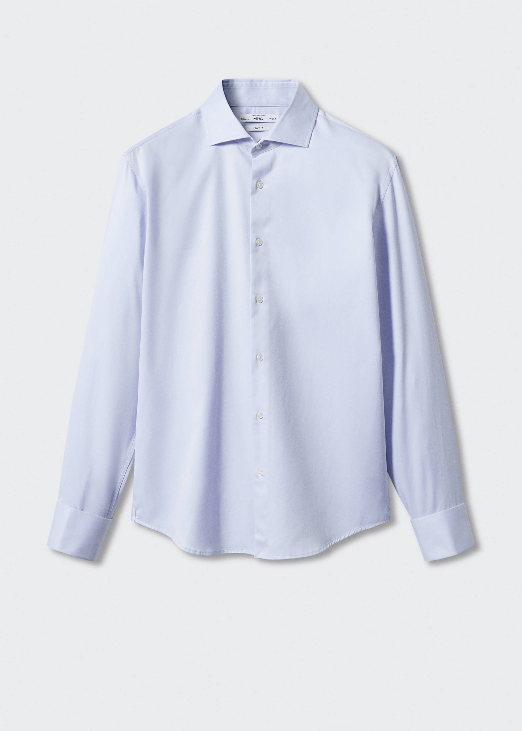 Chemise costume regular-fit tissu twill boutons de manchette - Article sans modèle