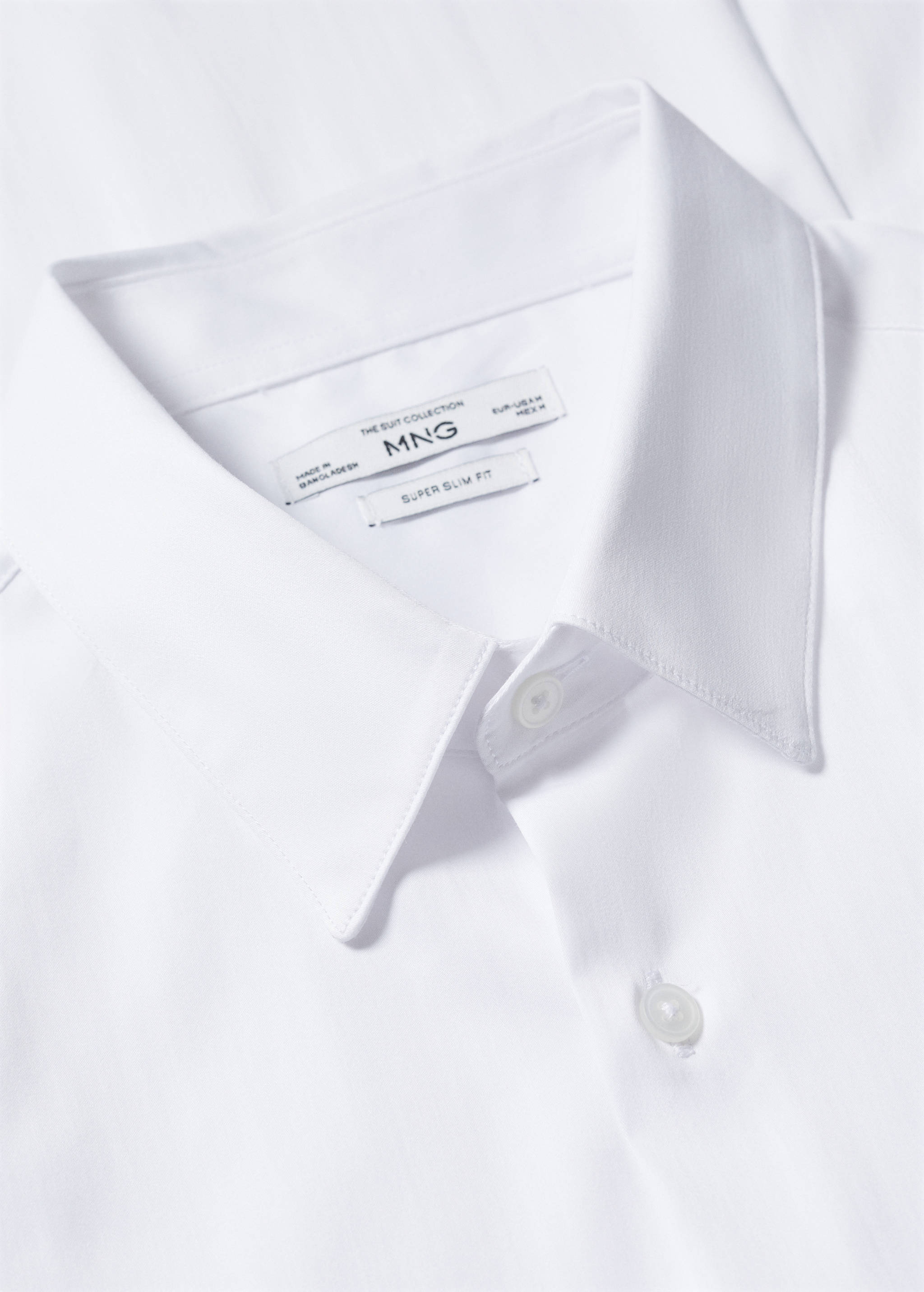 Super slim-fit poplin suit shirt - Details of the article 8
