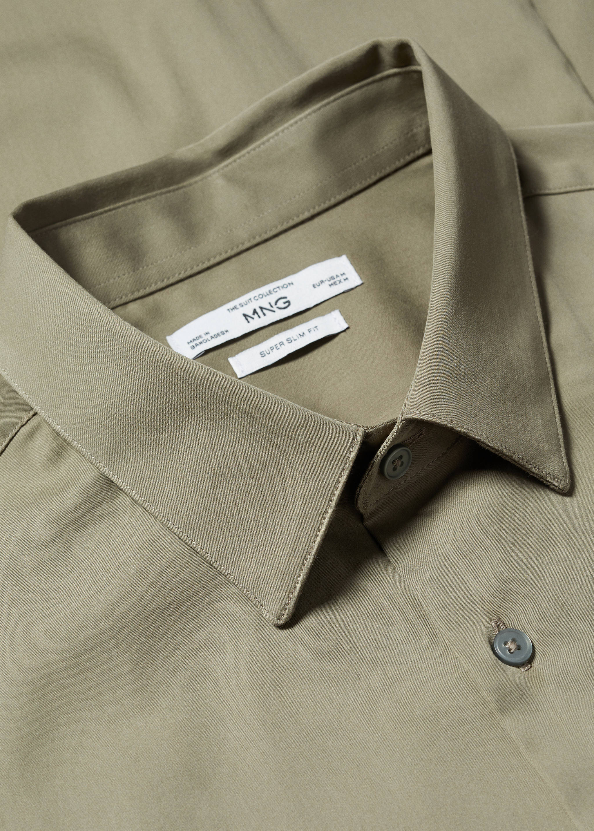 Super slim-fit poplin suit shirt - Details of the article 8