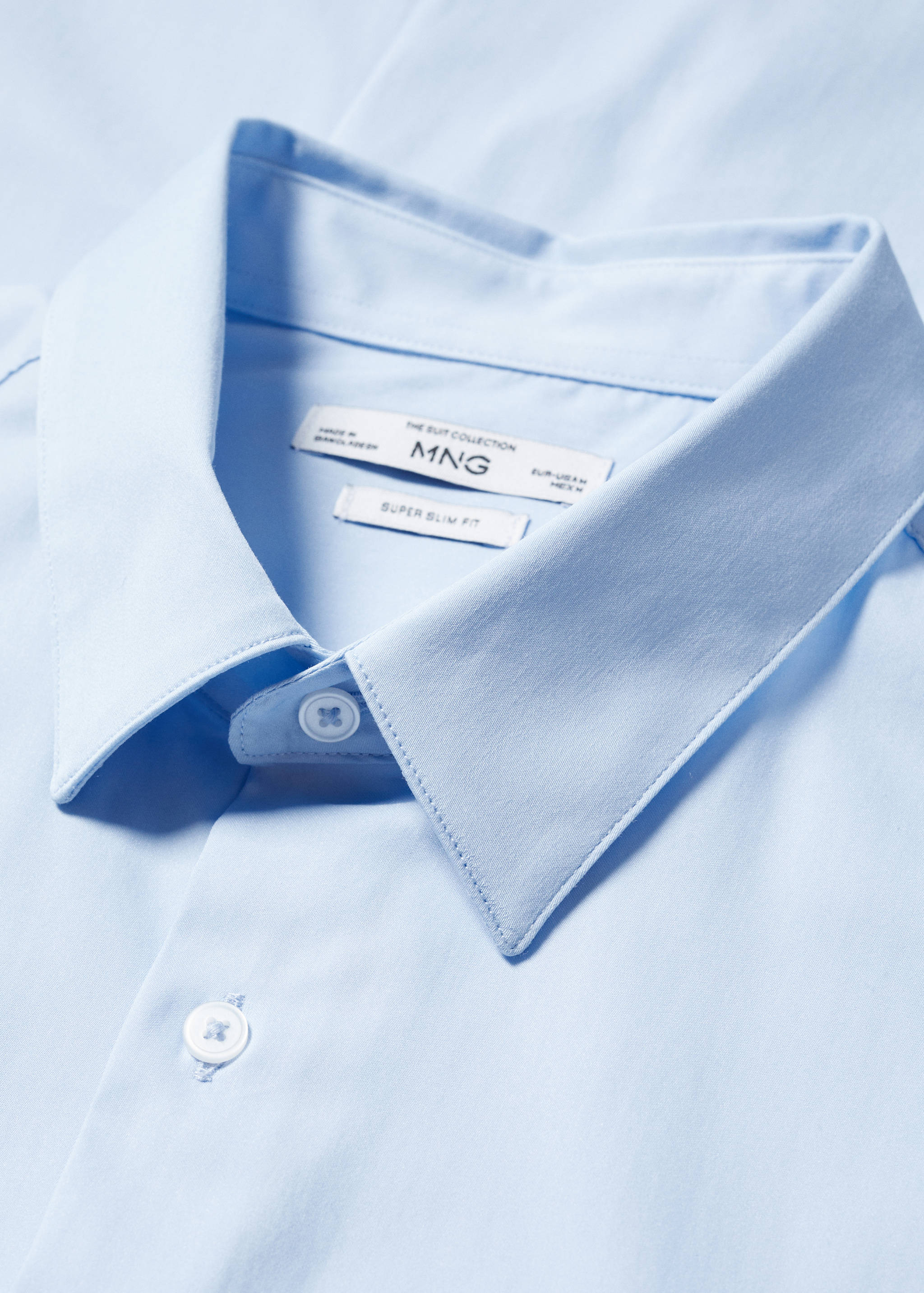 Super slim-fit poplin suit shirt - Details of the article 8