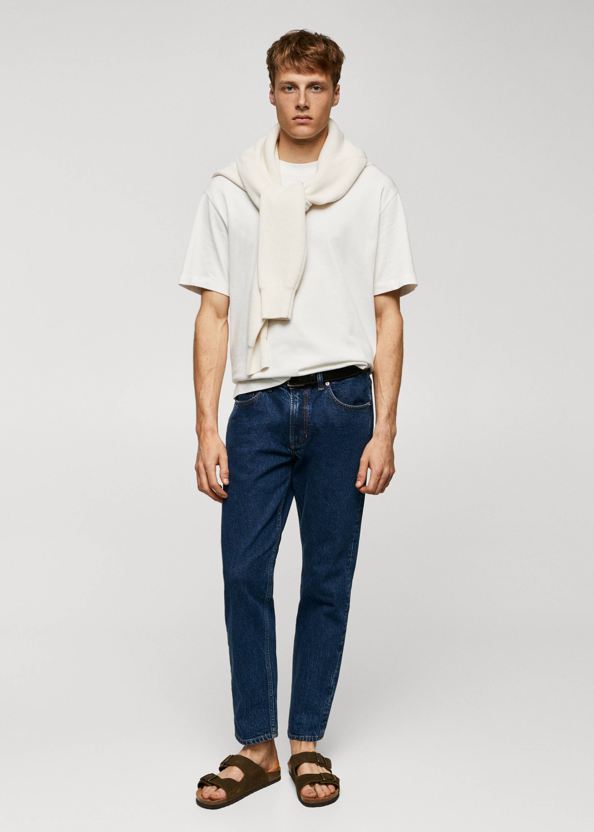 Basic 100% cotton relaxed-fit t-shirt - General plane