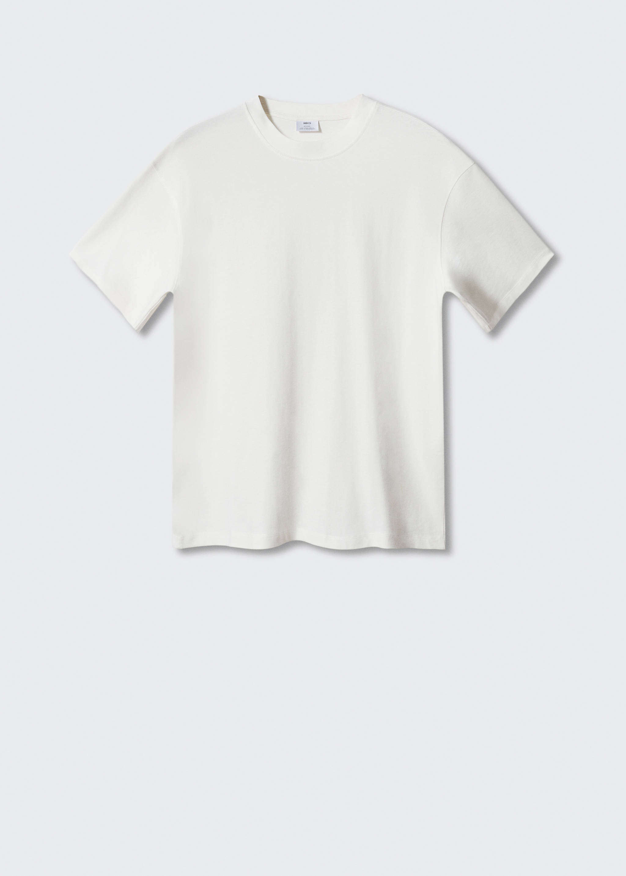 Basic 100% cotton relaxed-fit t-shirt - Article without model