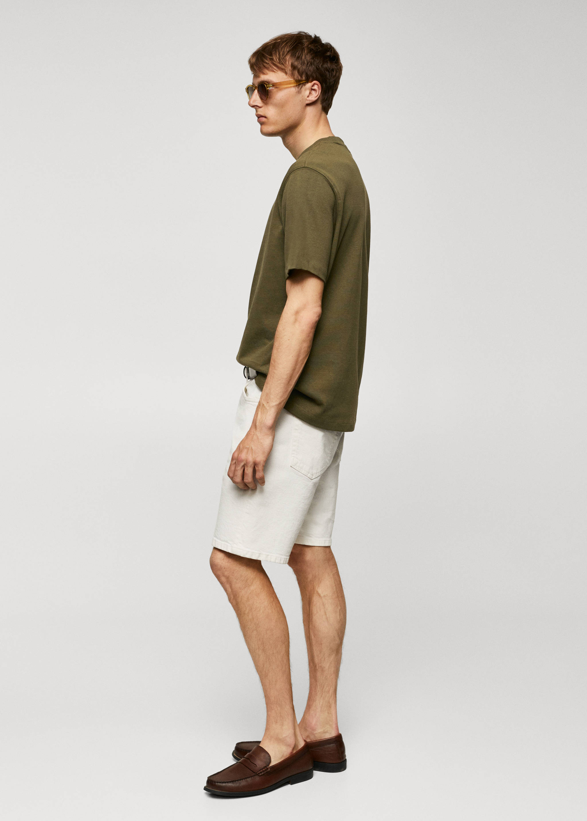 Basic 100% cotton relaxed-fit t-shirt - Details of the article 2