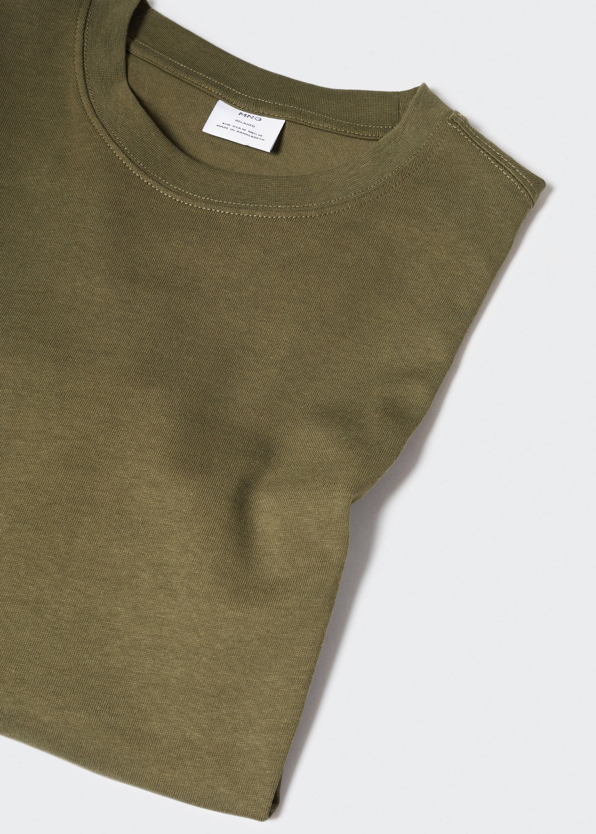 Basic 100% cotton relaxed-fit t-shirt - Details of the article 8