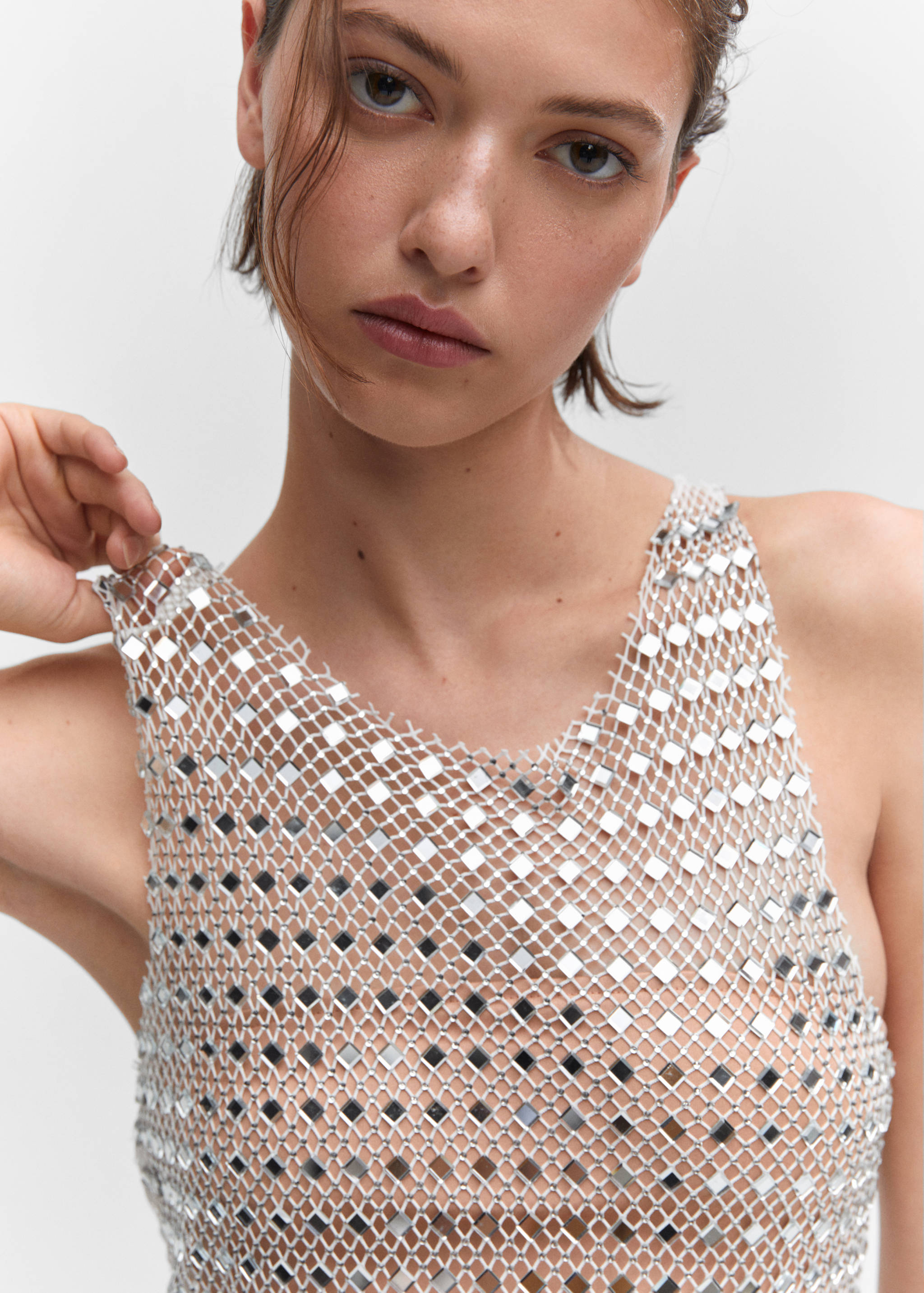 Crystal mesh dress - Details of the article 1