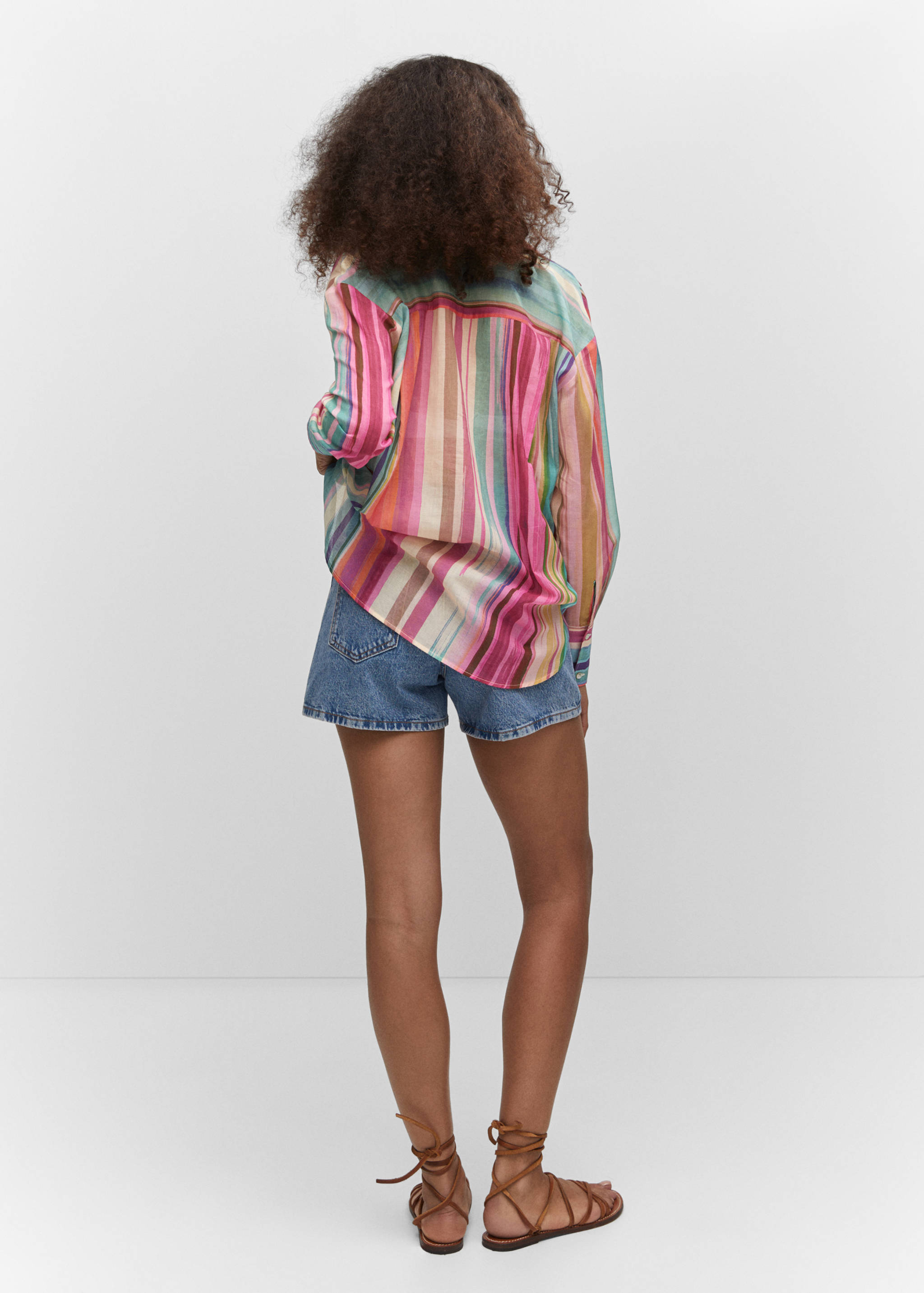 Multicolour striped shirt - Reverse of the article