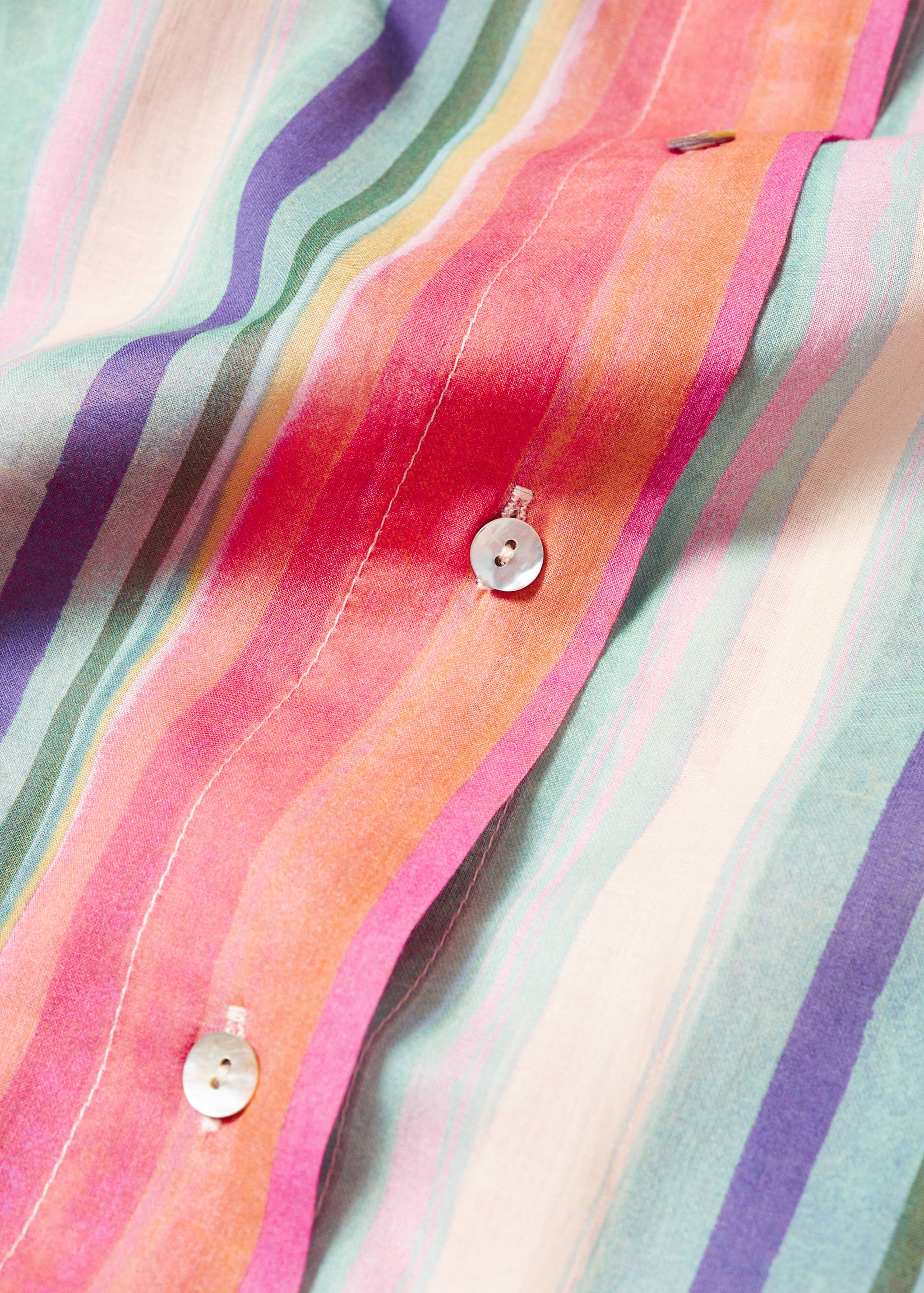 Multicolour striped shirt - Details of the article 8
