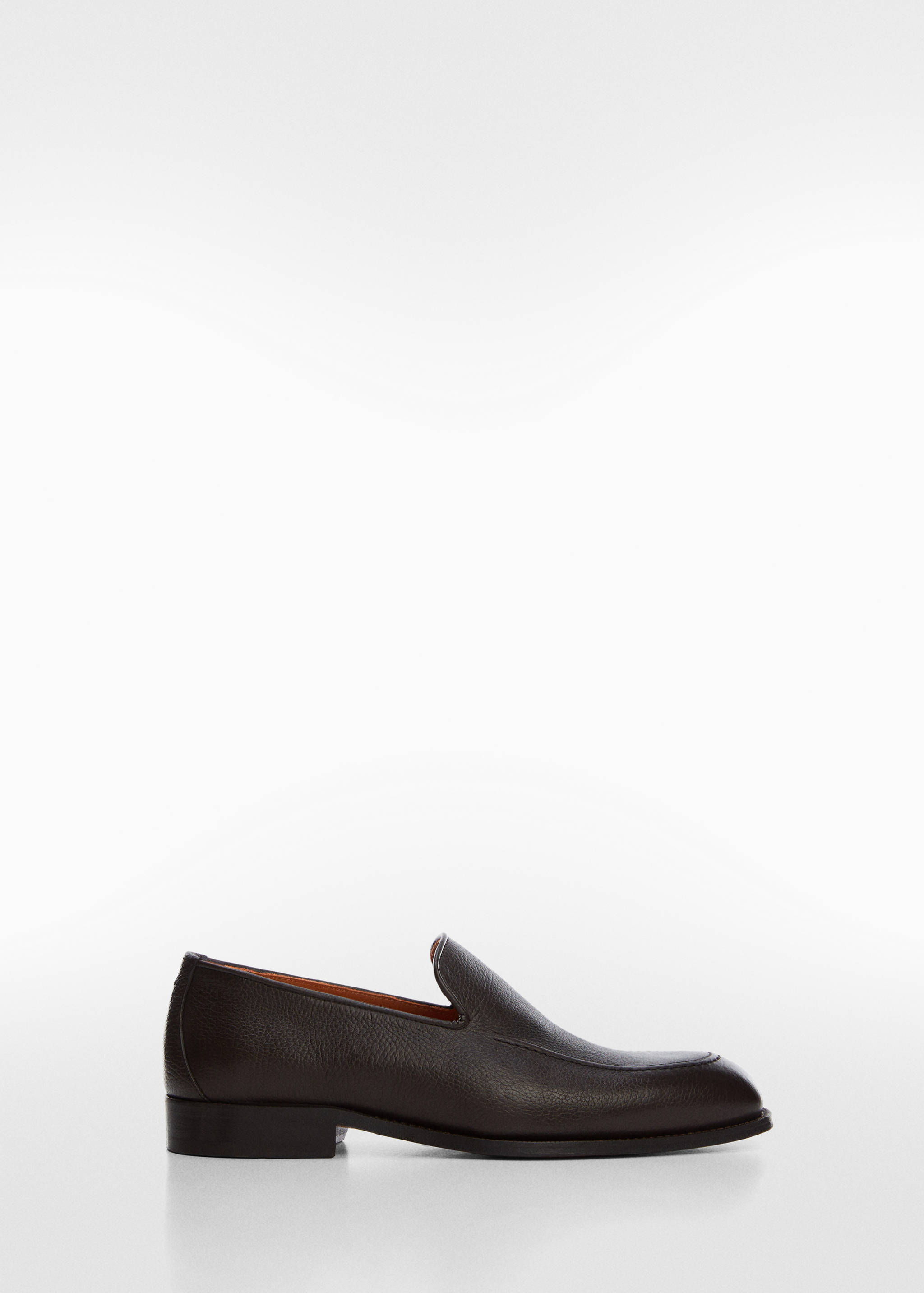 Минималистические мокасины из гранулированной кожи - Изделие без модели