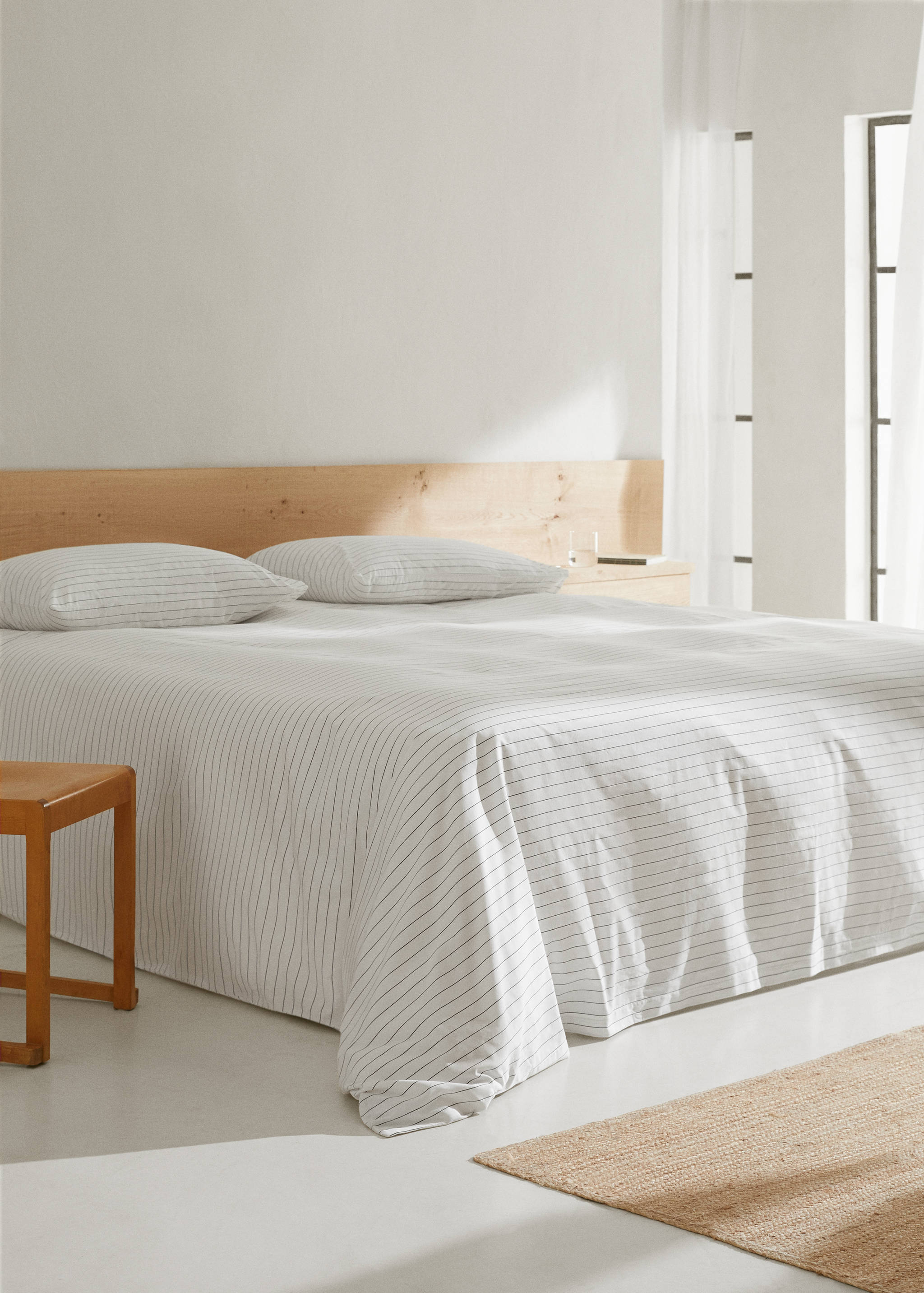 Funda nórdica estampado rayas Cama 150/160 cm - Plano general