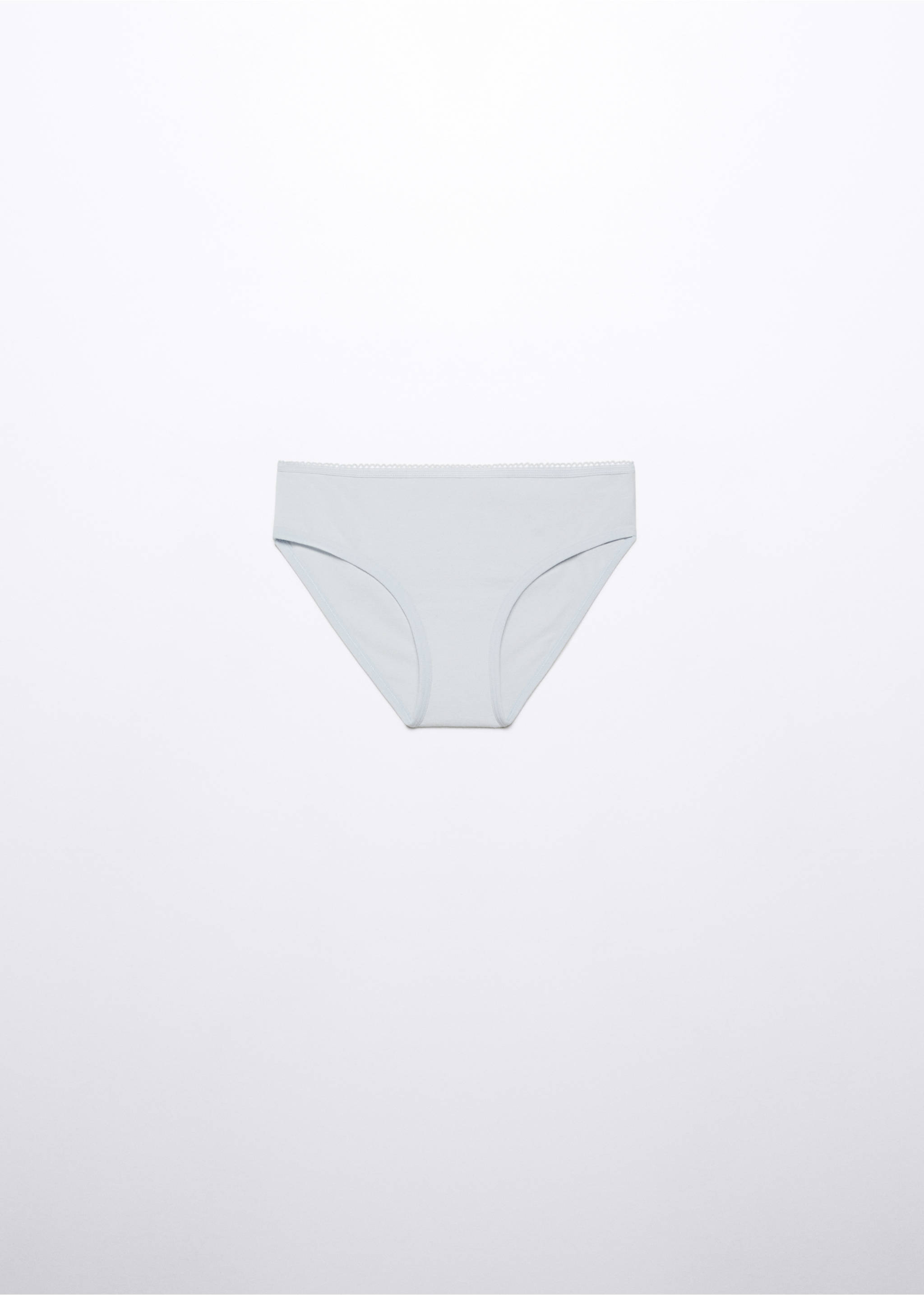 3 pack cotton panties - Reverse of the article, Sky Blue. Ref: 57021503-00.