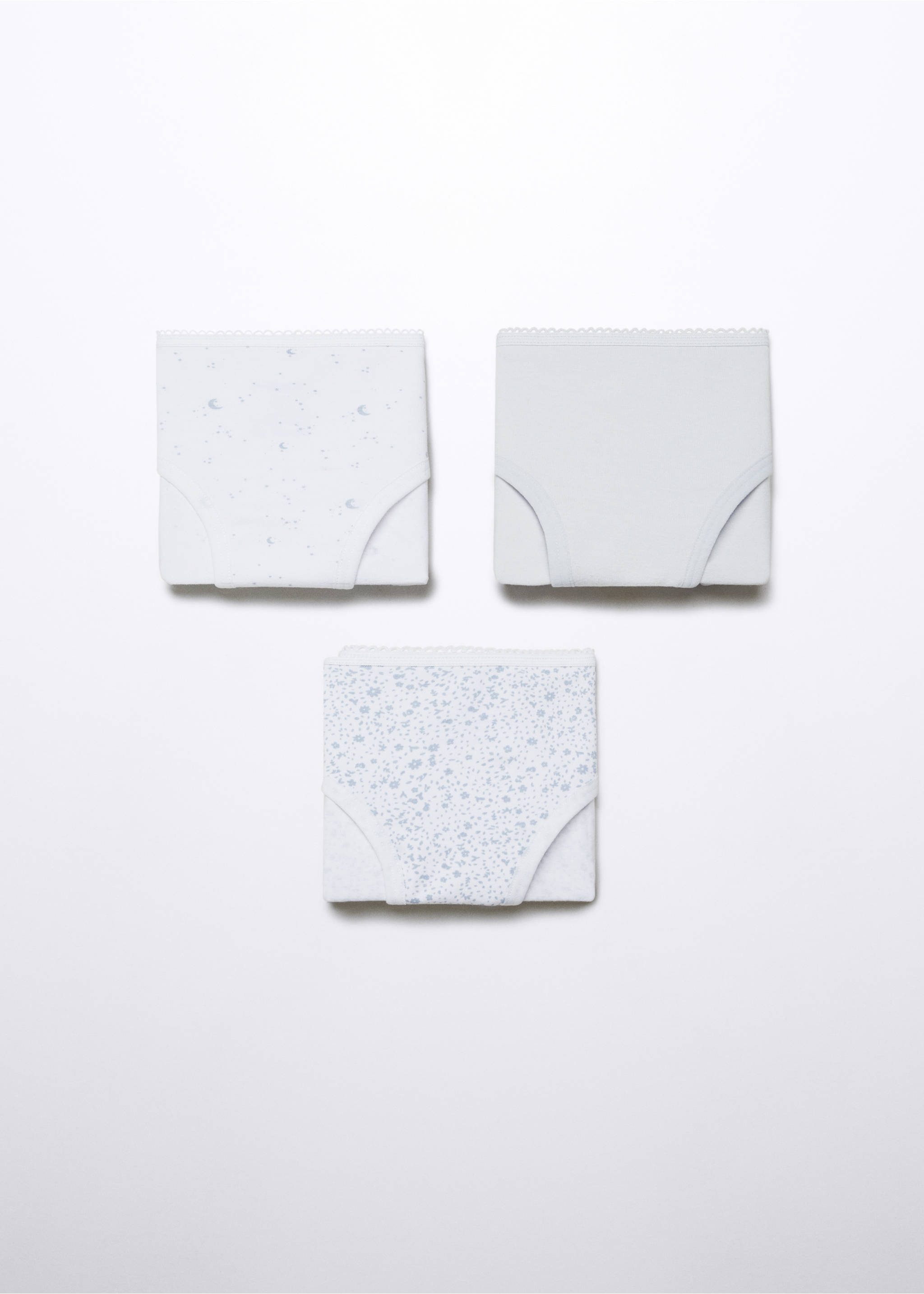 3 pack cotton panties - Article without model, Sky Blue. Ref: 57021503-00.