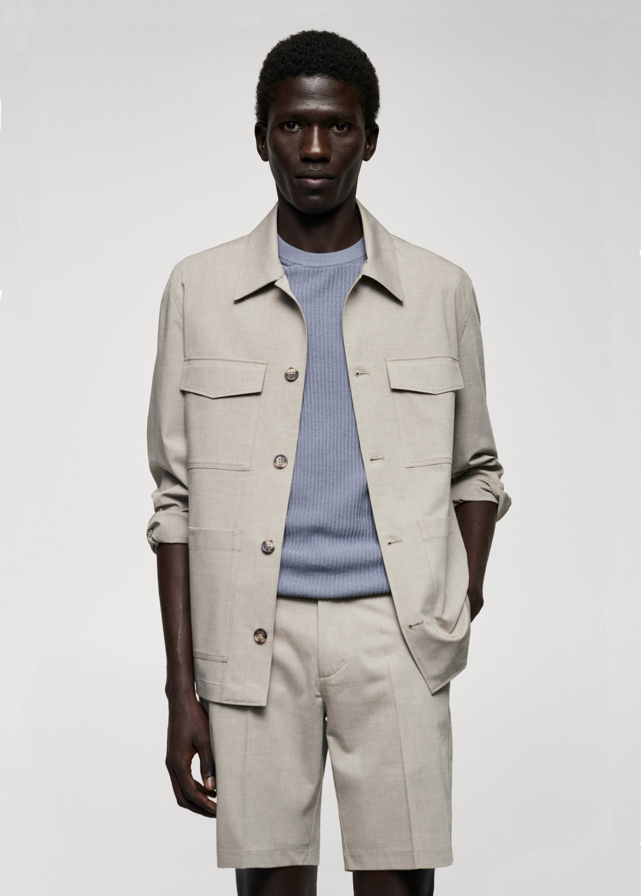 Lightweight pocket jacket - Medium plane