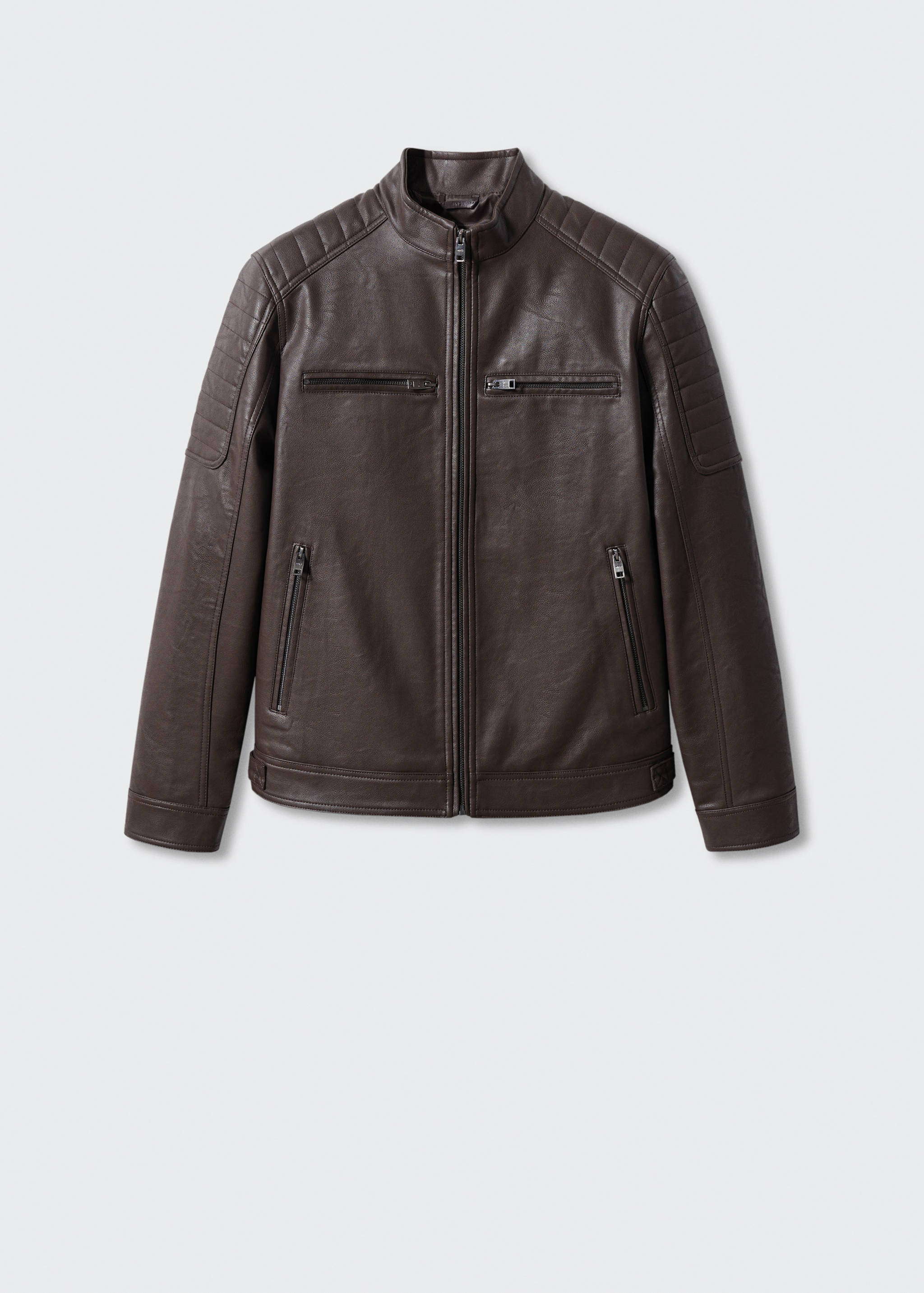 Nappa faux-leather jacket - Article without model