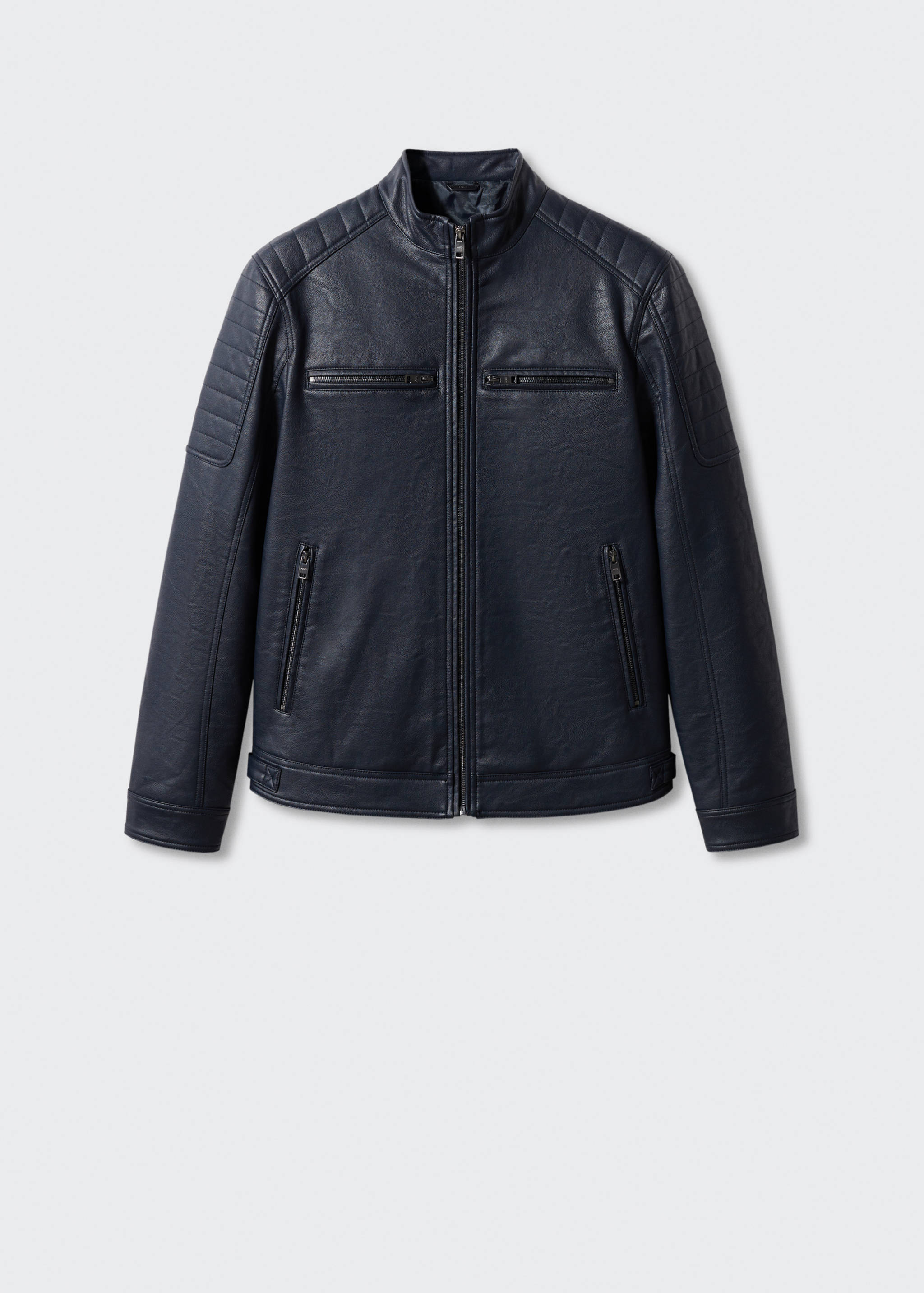 Nappa faux-leather jacket - Article without model