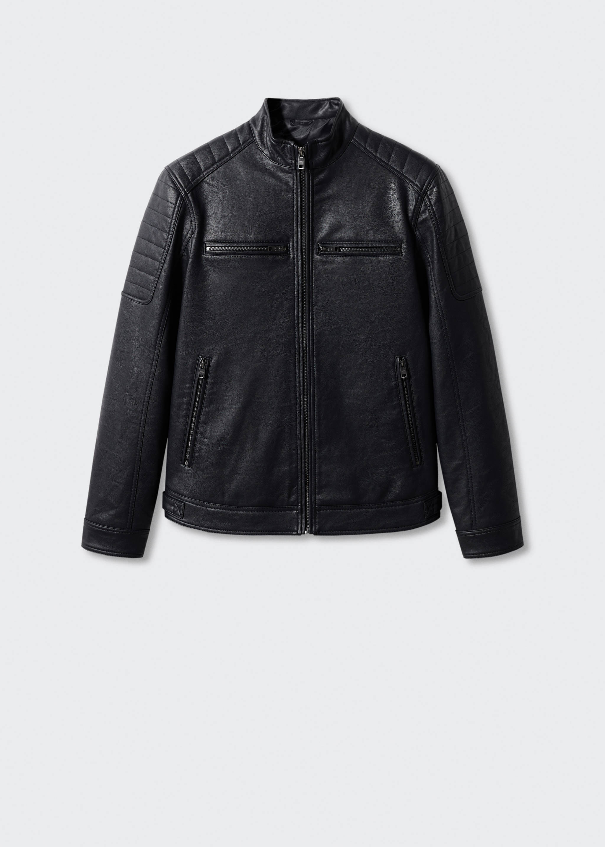 Nappa faux-leather jacket - Article without model