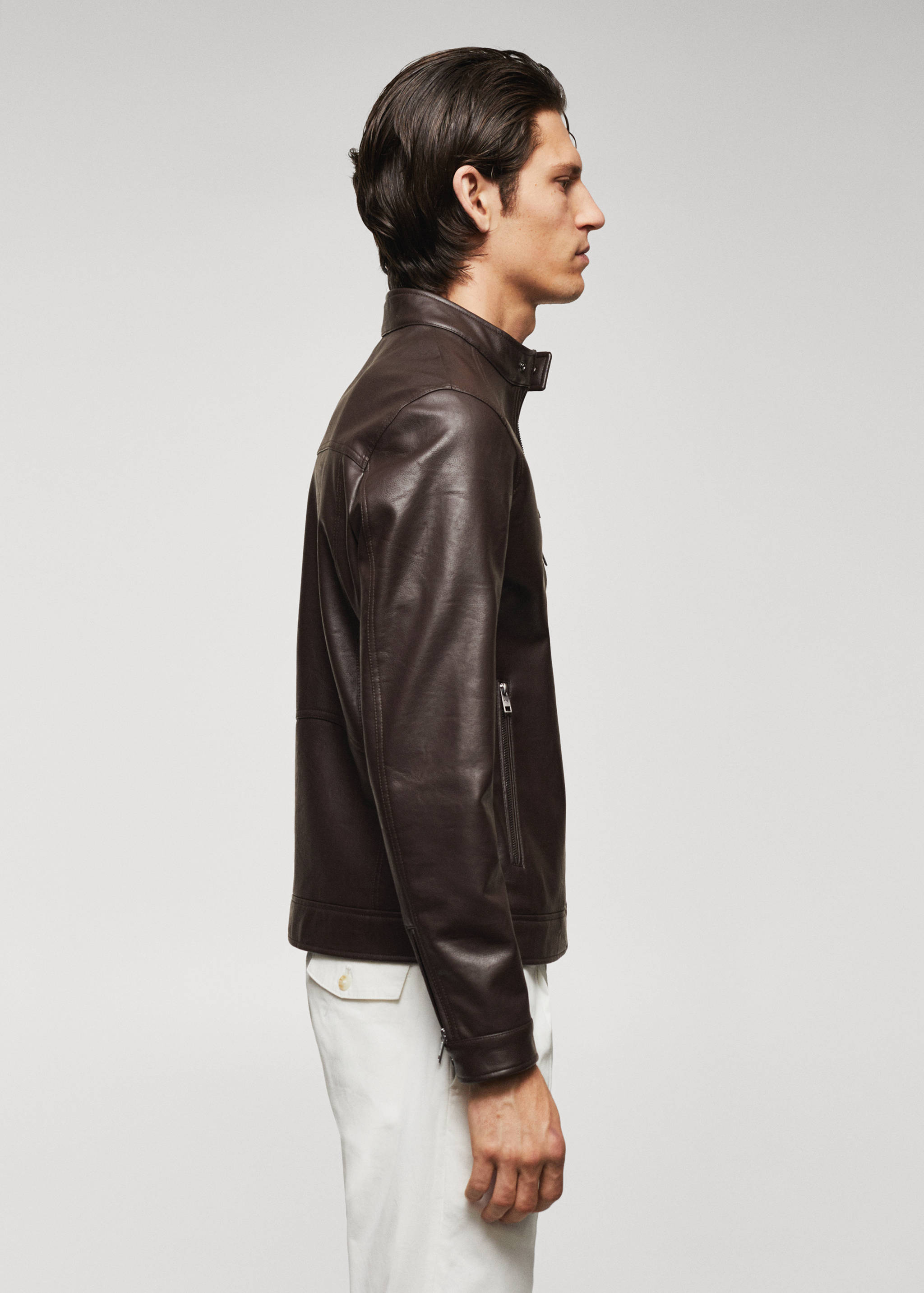 Cazadora efecto piel cremallera - Detalle del artículo 2