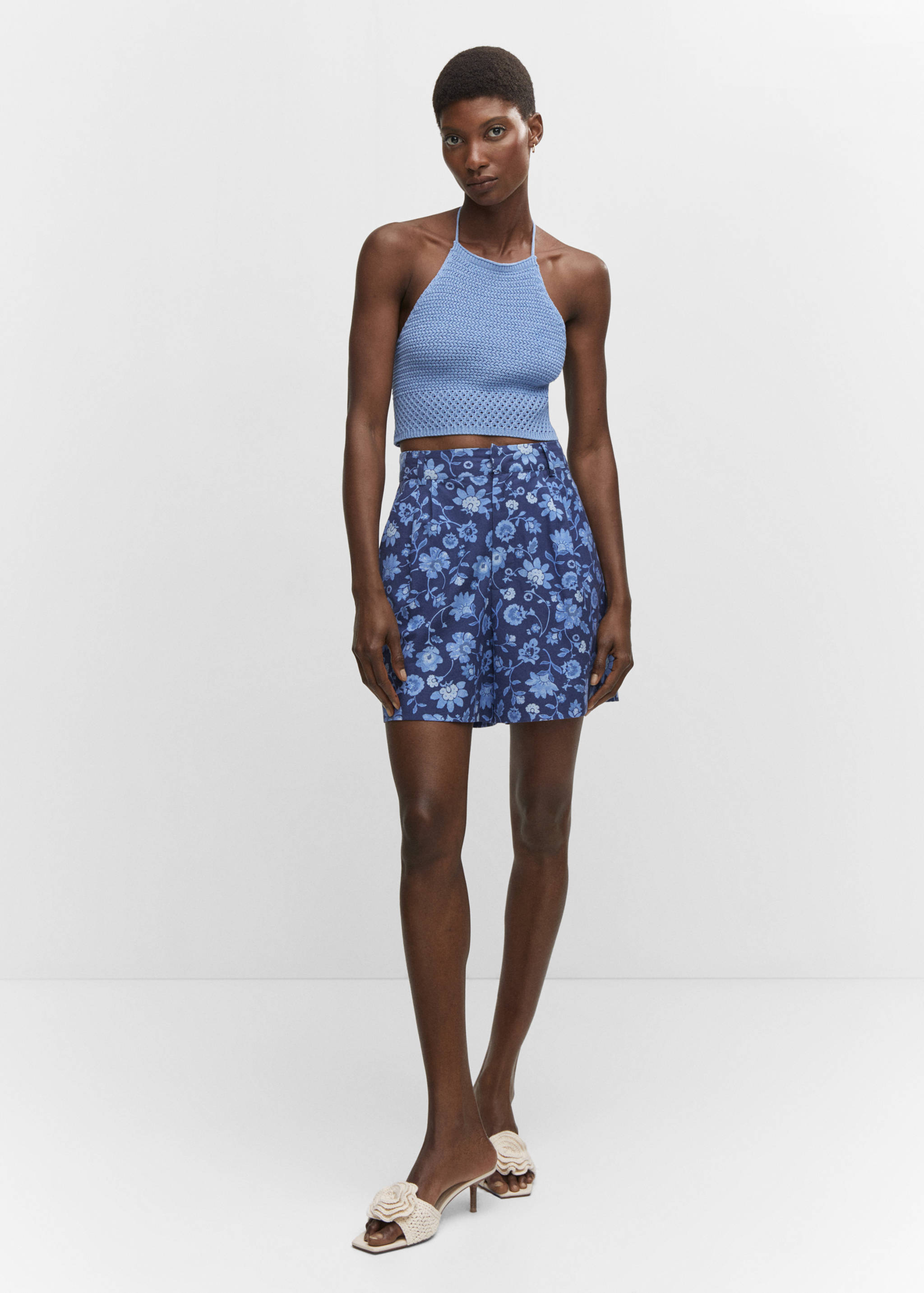 Top crochet cuello halter - Plano general