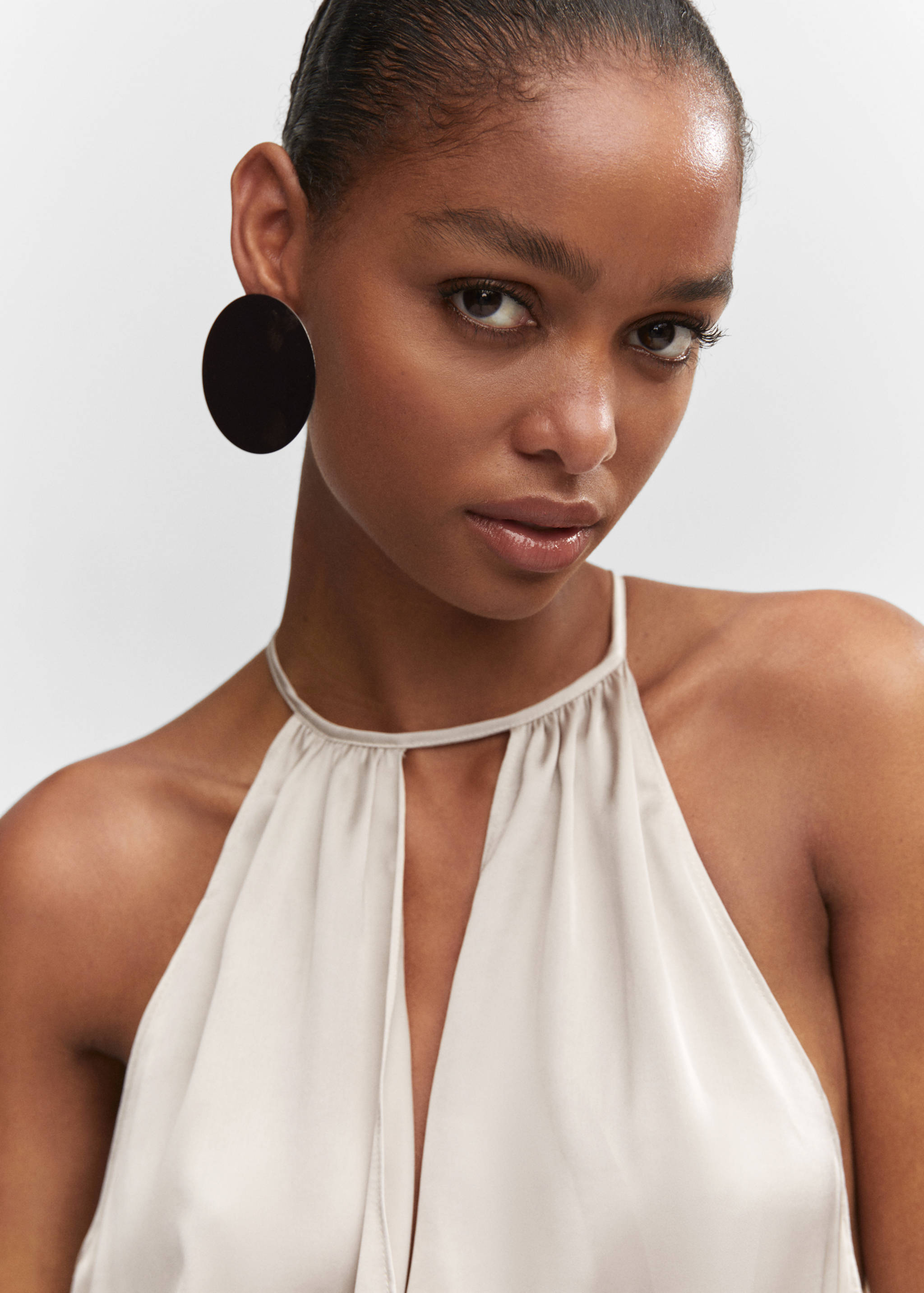 Robe satinée emmanchures américaines - Détail de l'article 1