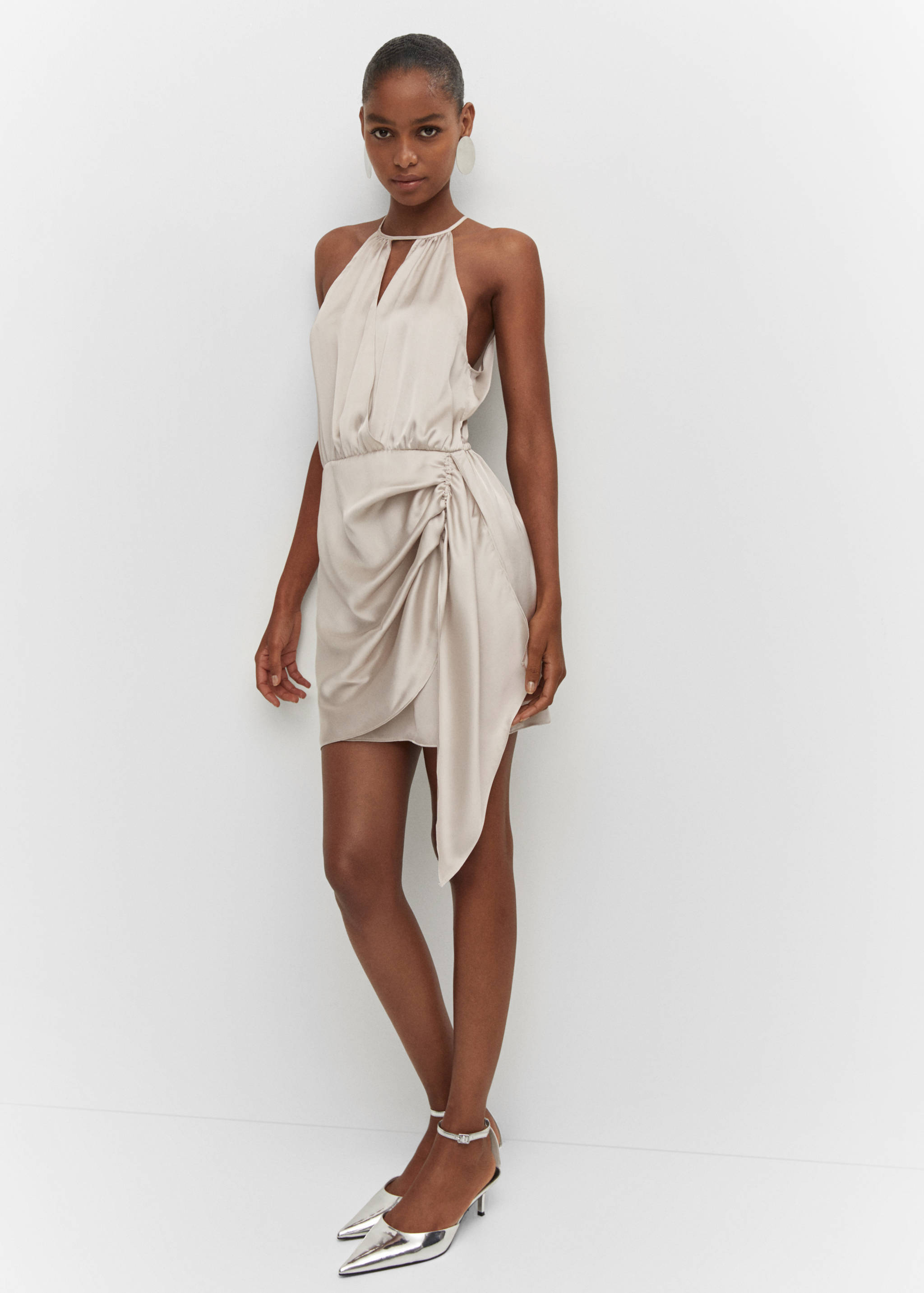 Robe satinée emmanchures américaines - Détail de l'article 2