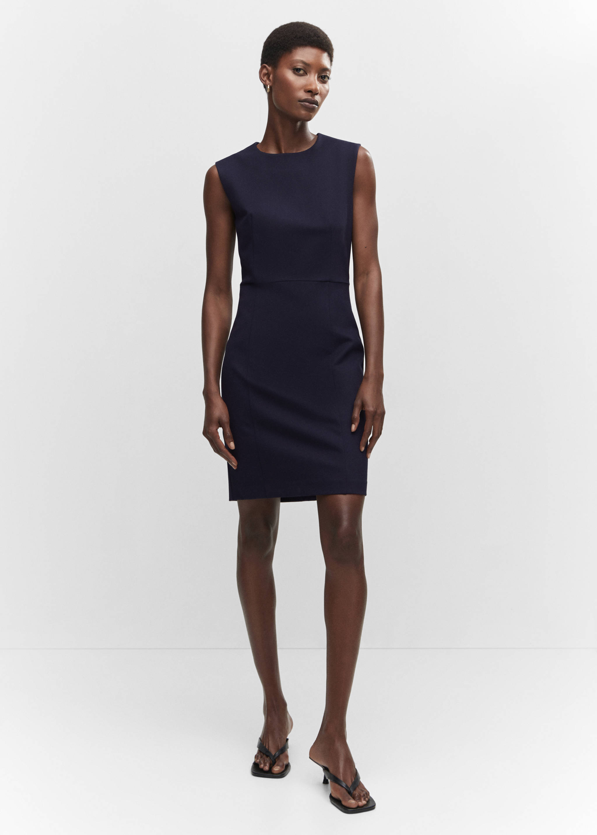 Robe sans manches maille point de Rome - Plan général