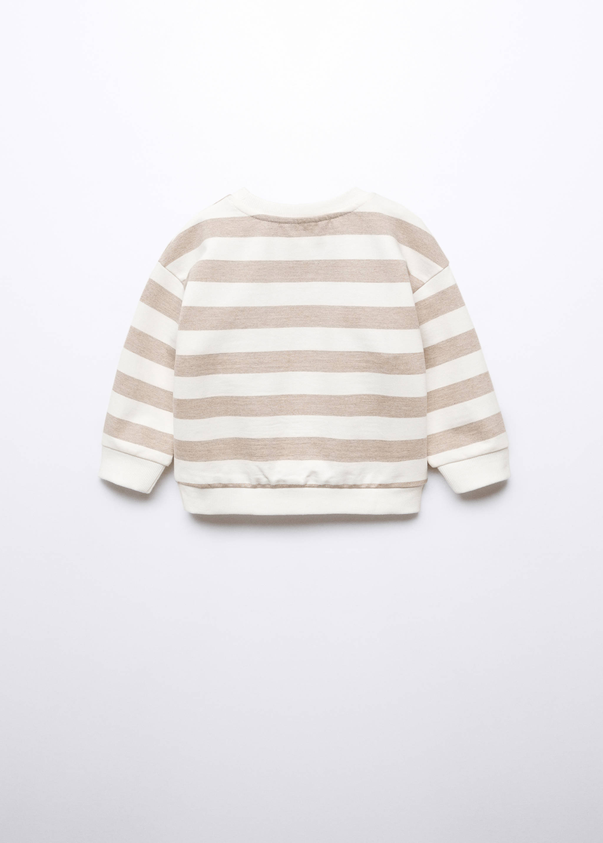 Striped cotton-blend sweatshirt - Reverse of the article