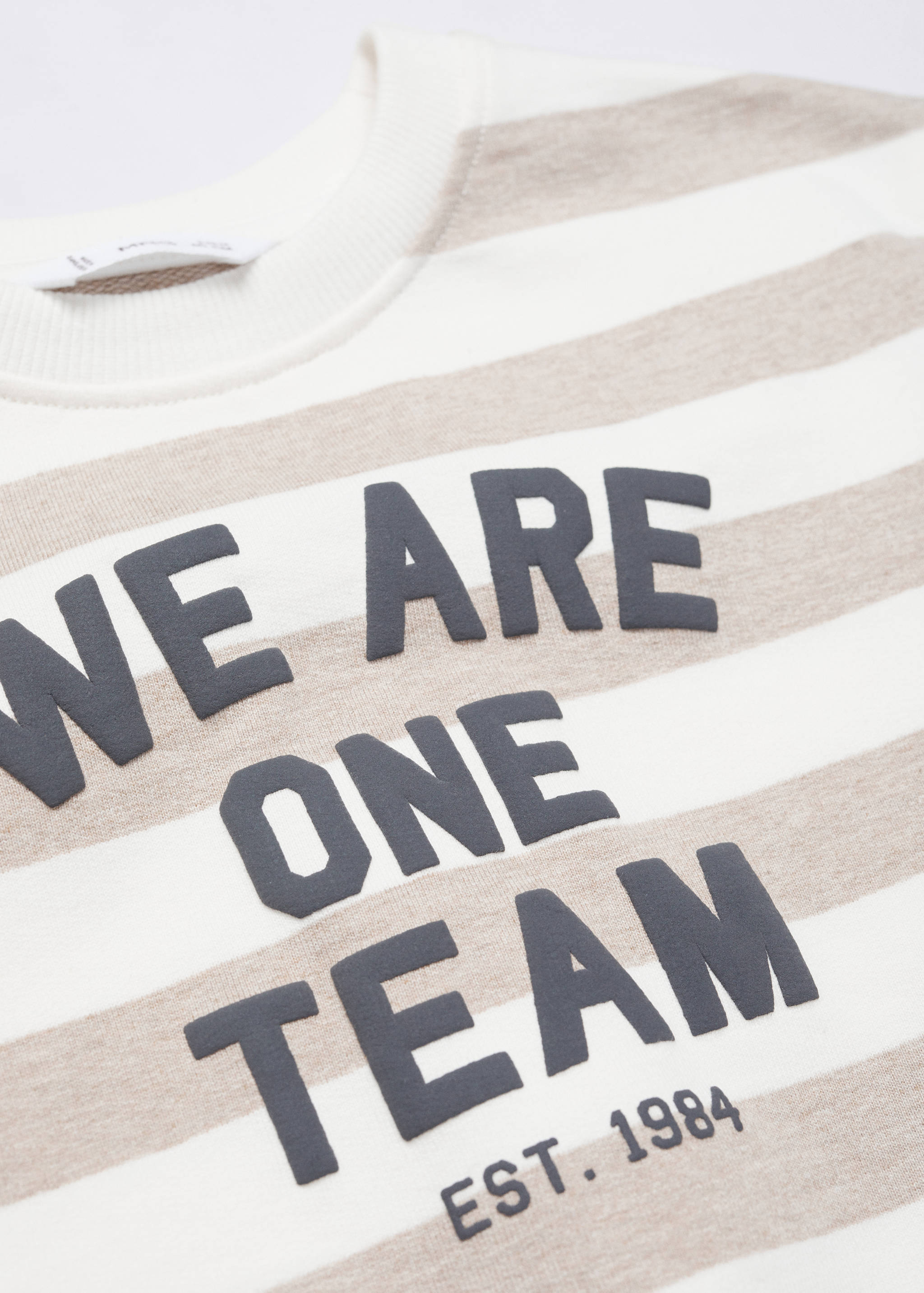 Striped cotton-blend sweatshirt - Details of the article 0