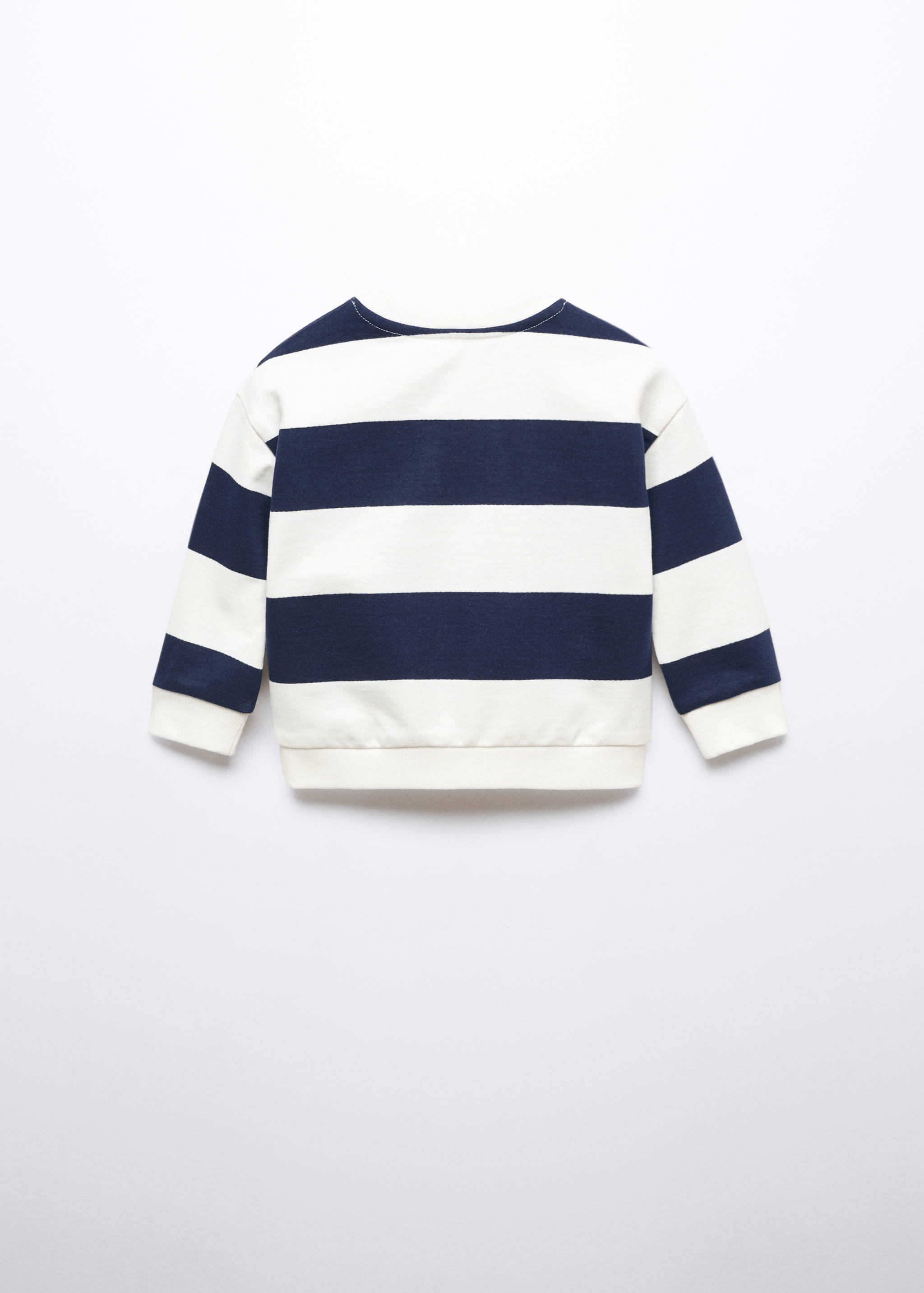 Striped cotton-blend sweatshirt - Reverse of the article