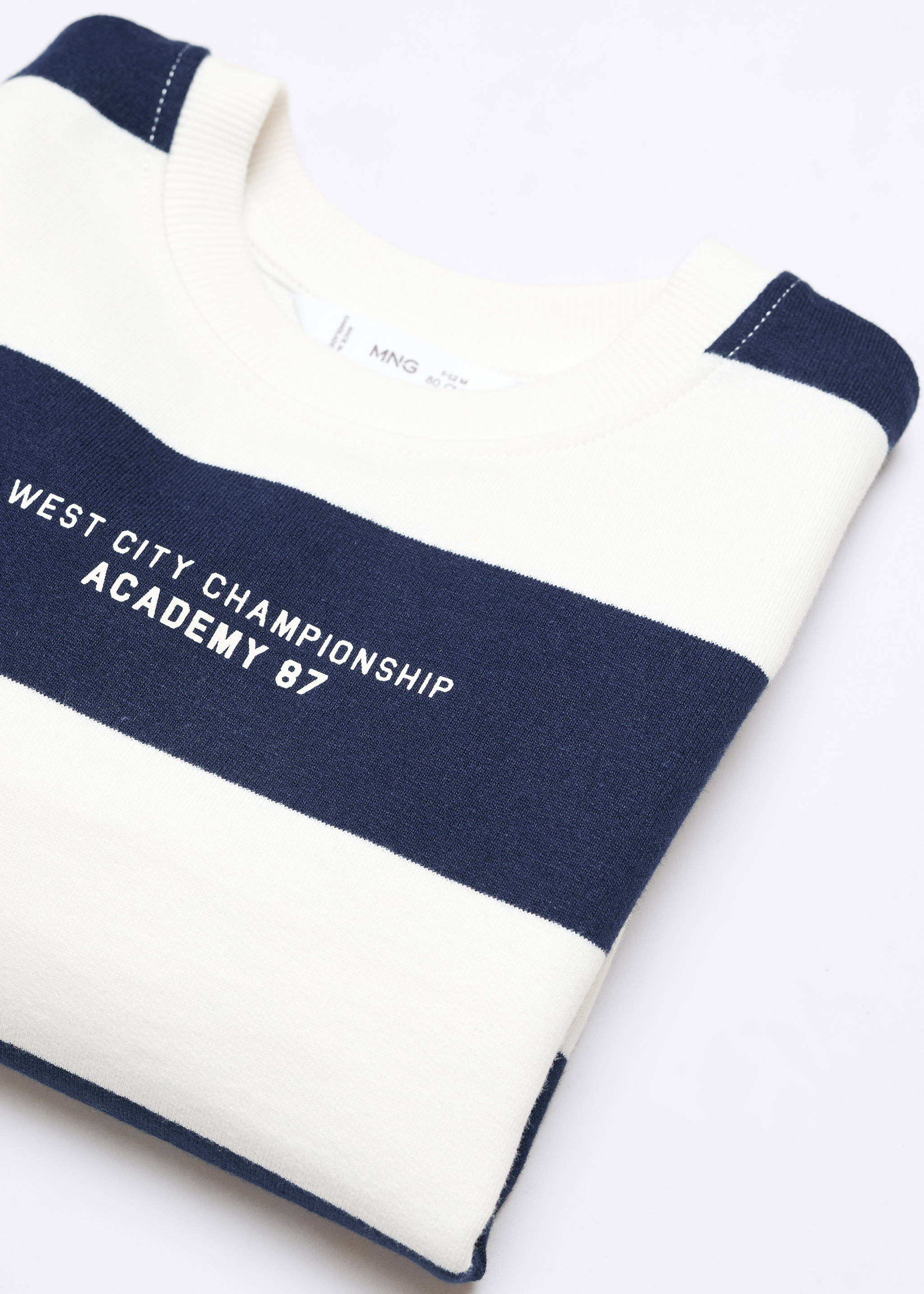 Striped cotton-blend sweatshirt - Details of the article 8