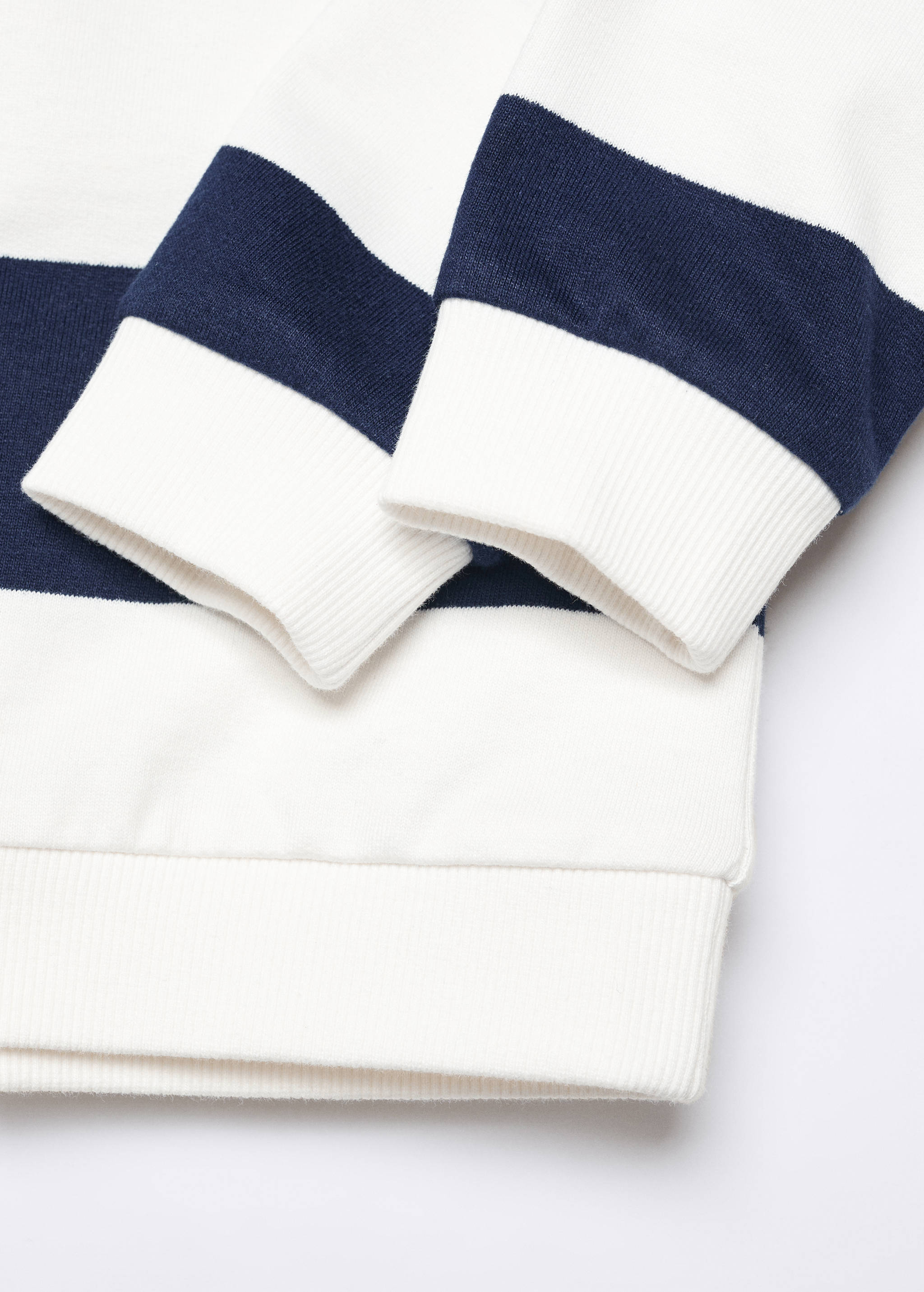 Striped cotton-blend sweatshirt - Details of the article 0