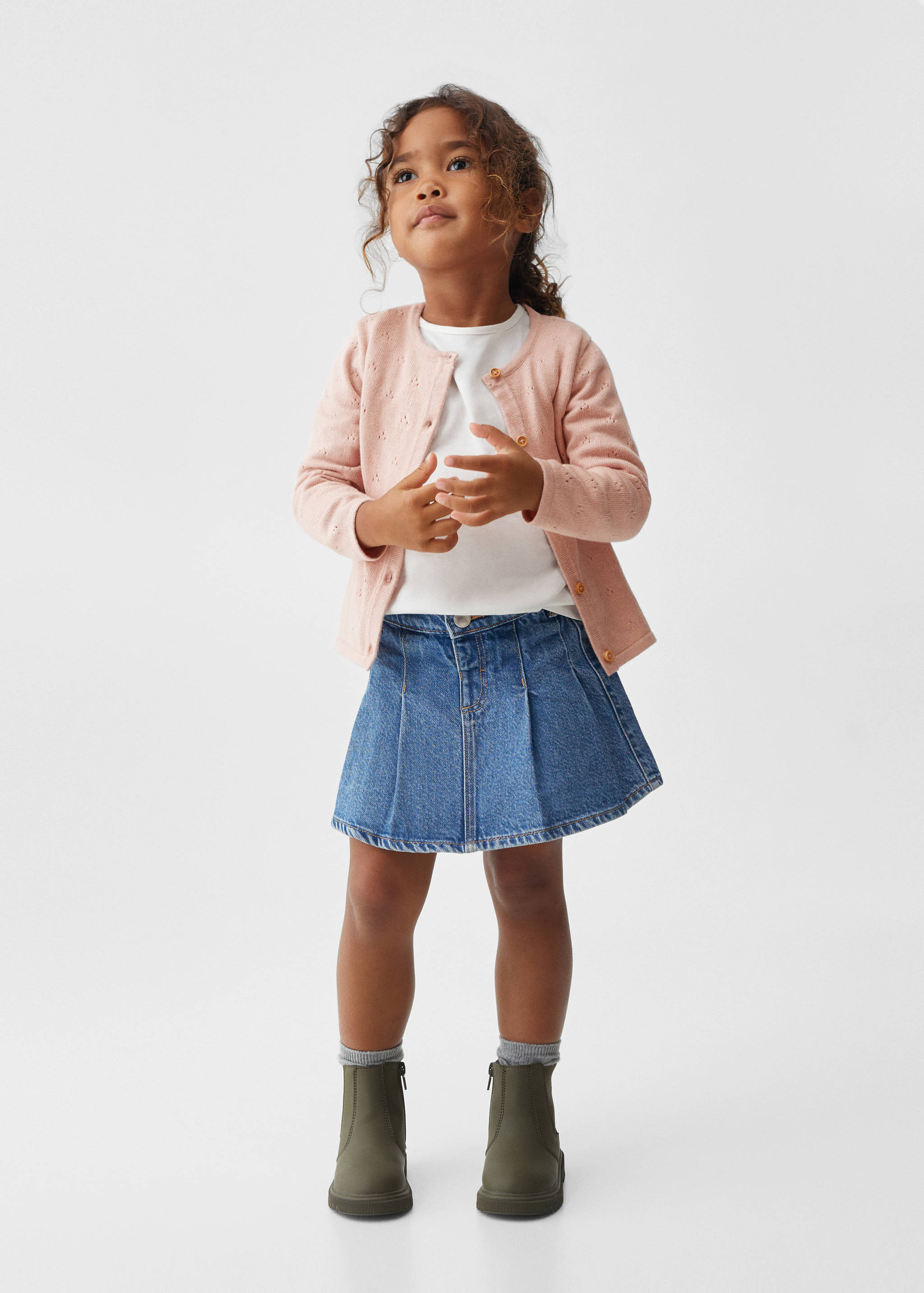 Cotton-blend cardigan - General plane