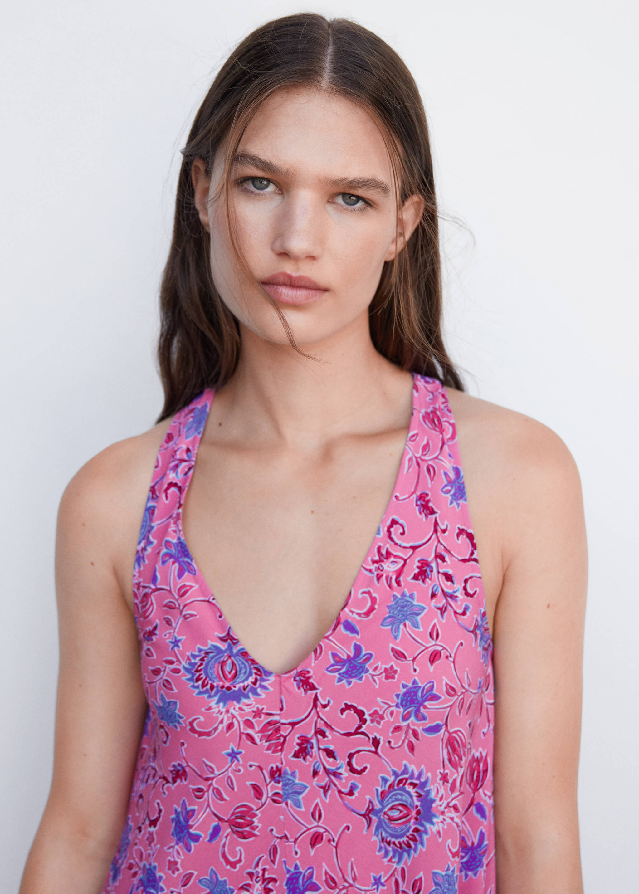 Robe fleurie col V - Détail de l'article 1