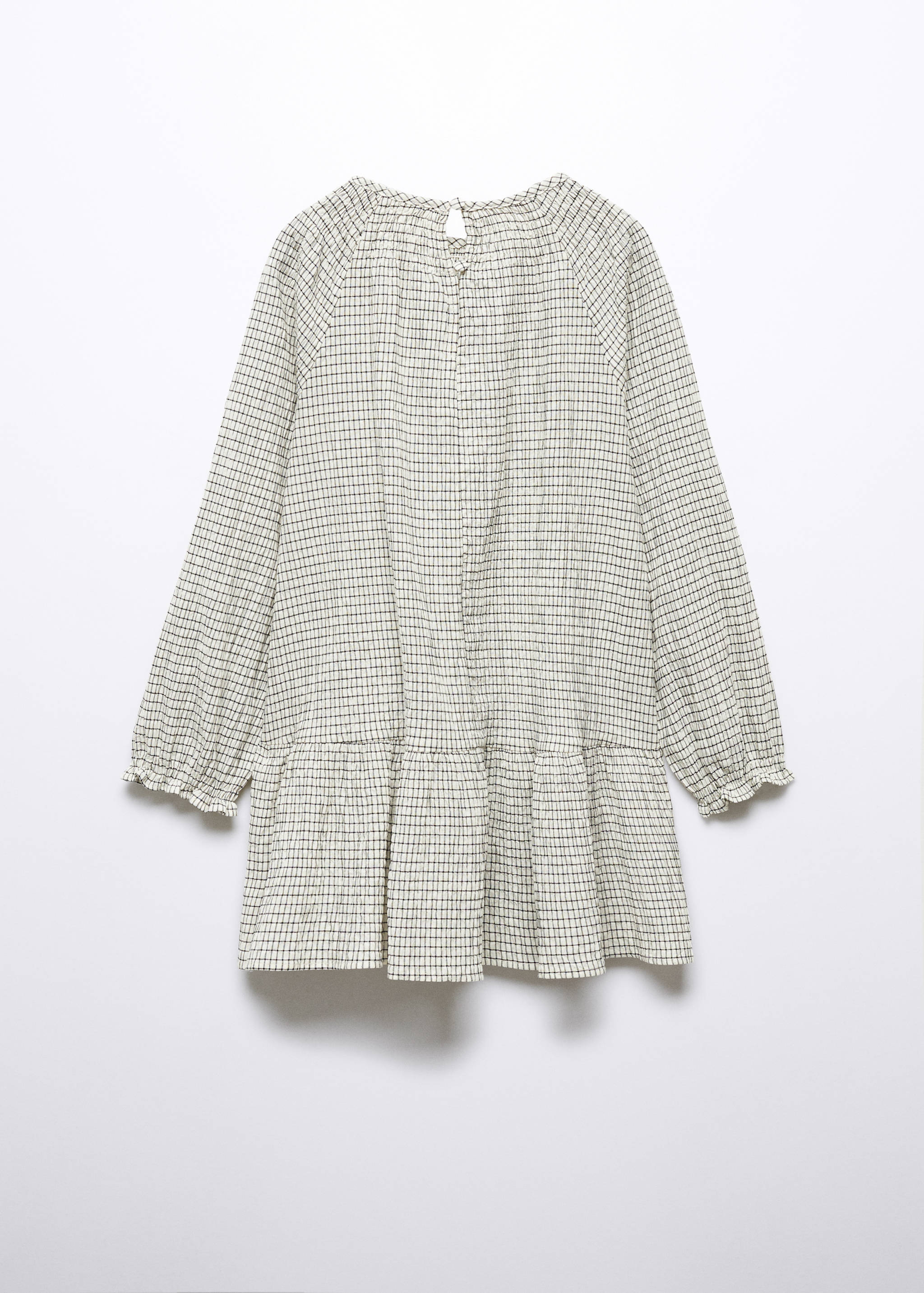 Vestido estampado cuadros - Reverso del artículo