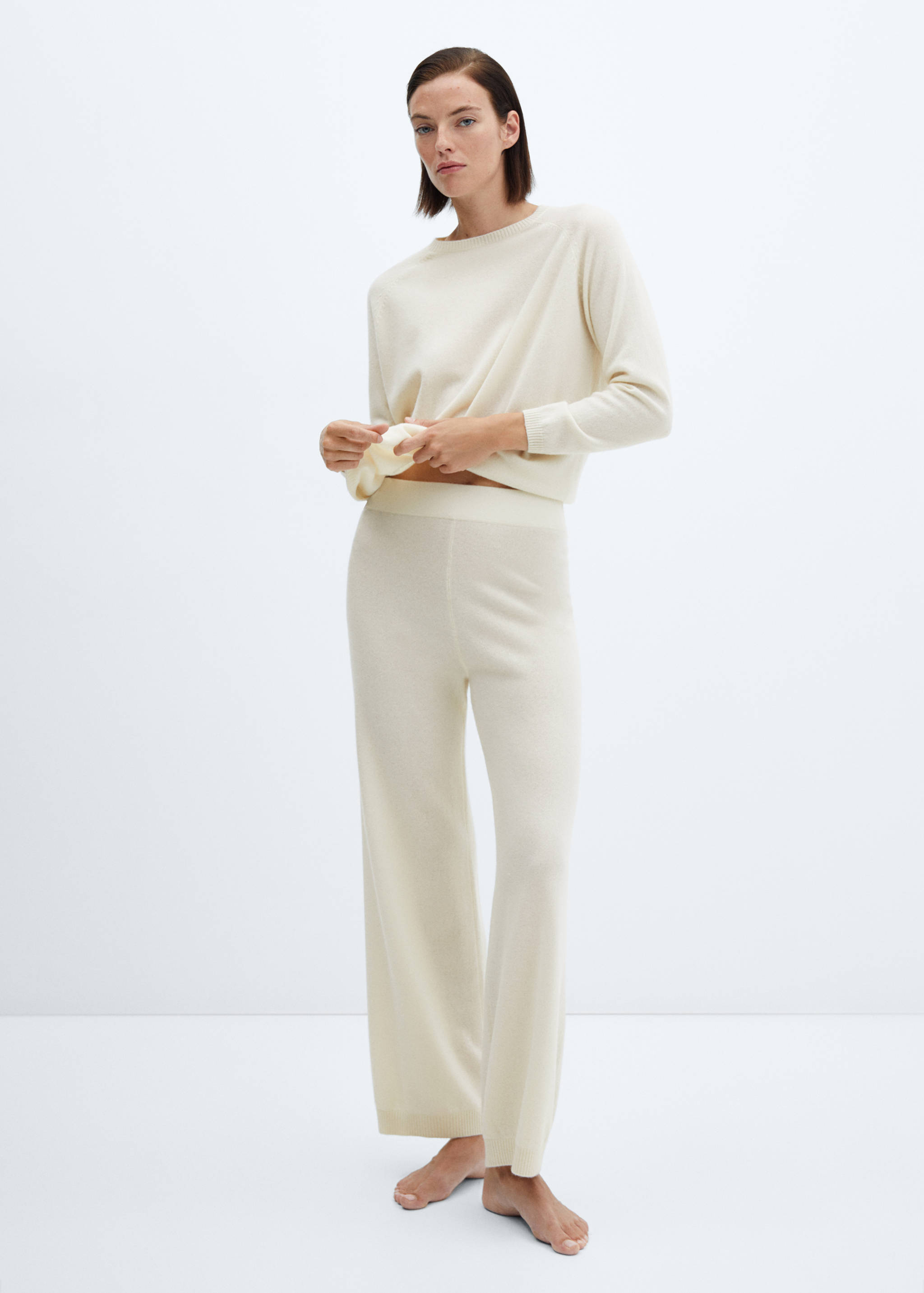 100% cashmere pants - General plane