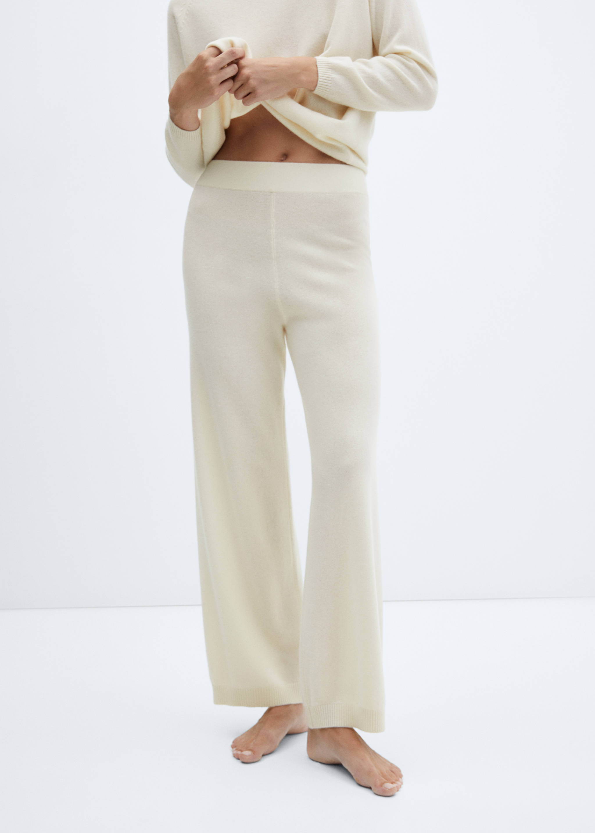 100% cashmere pants - Medium plane