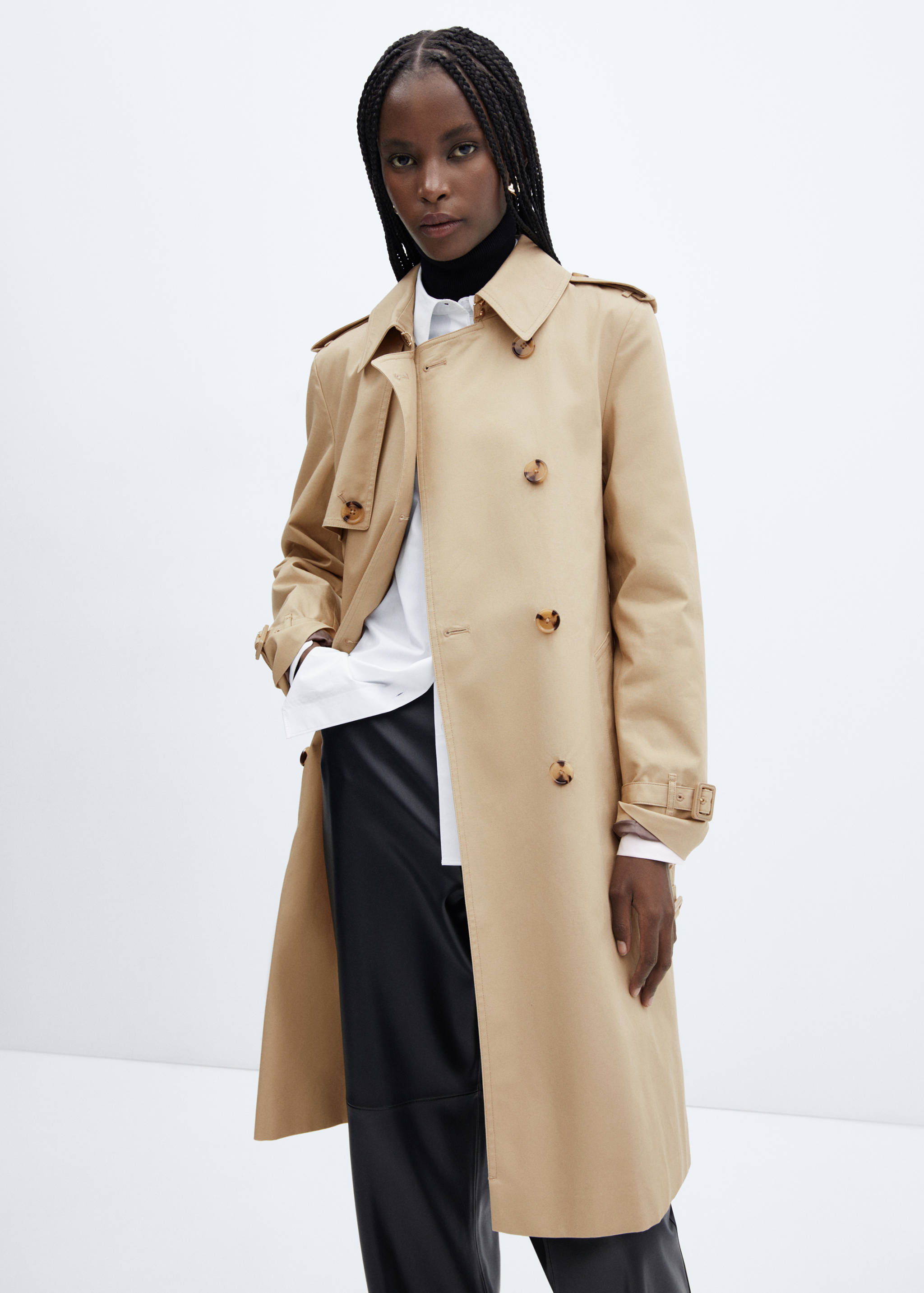 Classic trench coat with belt - Medium plane
