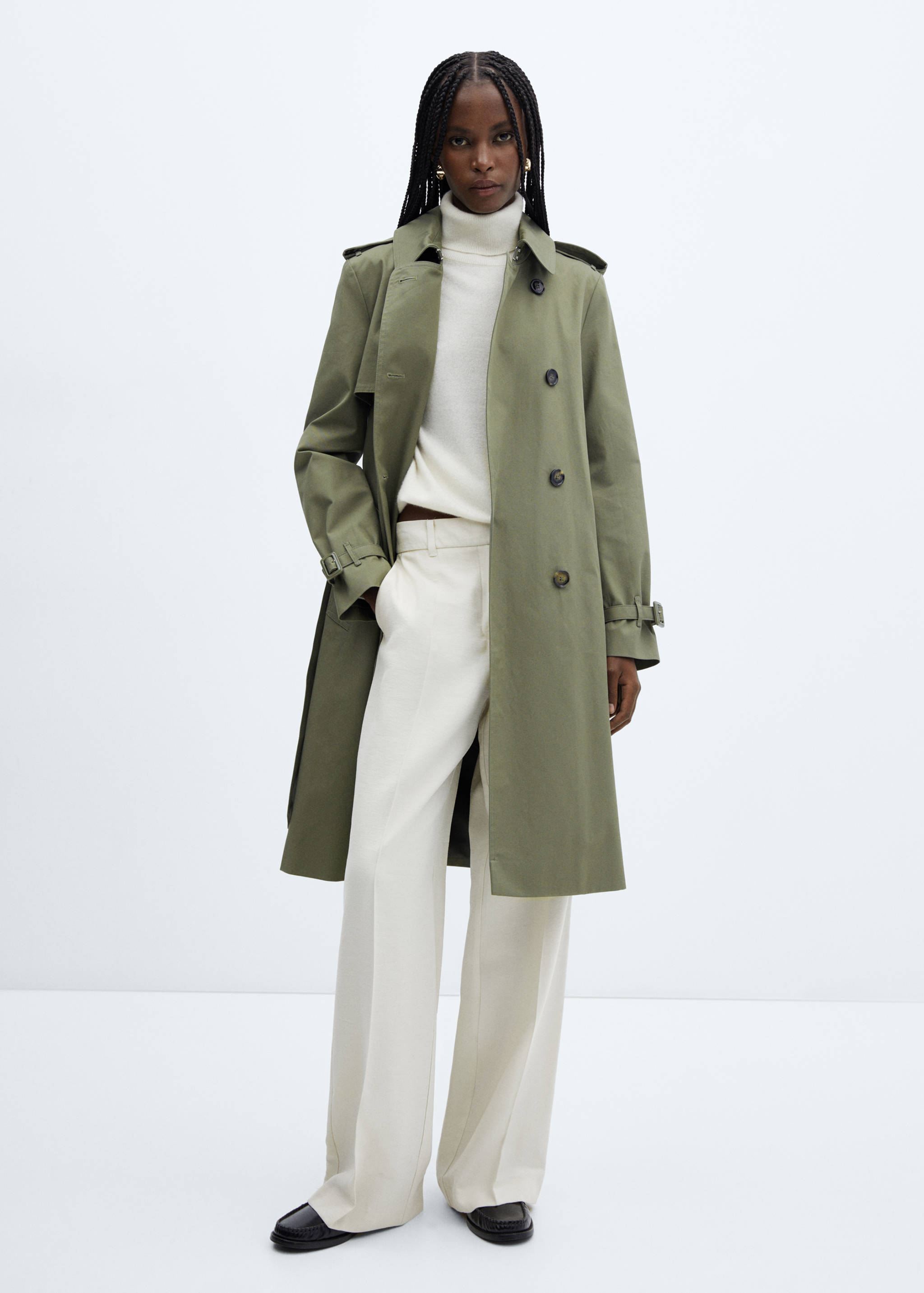 Classic trench coat with belt - General plane