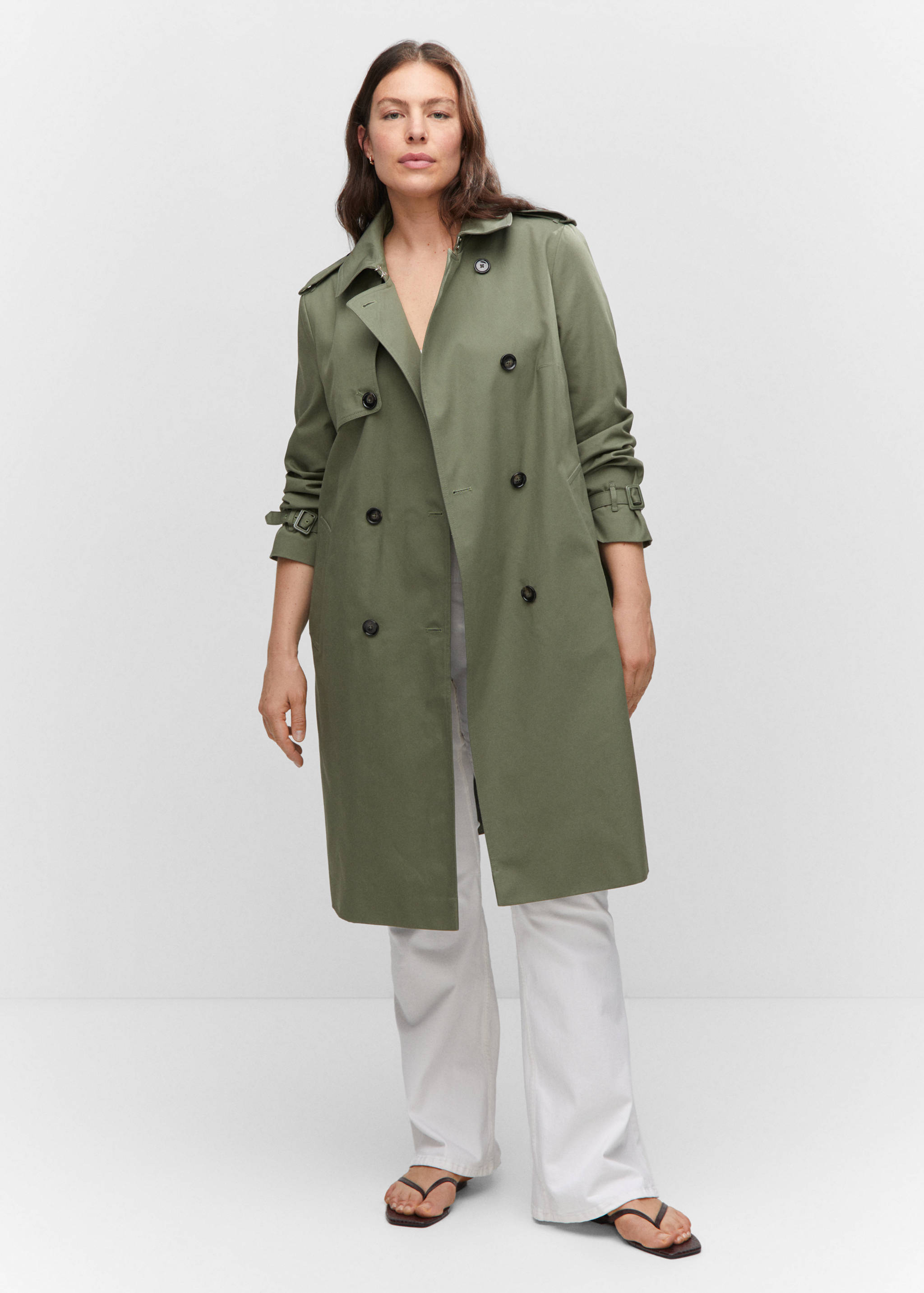 Classic trench coat with belt - Details of the article 3