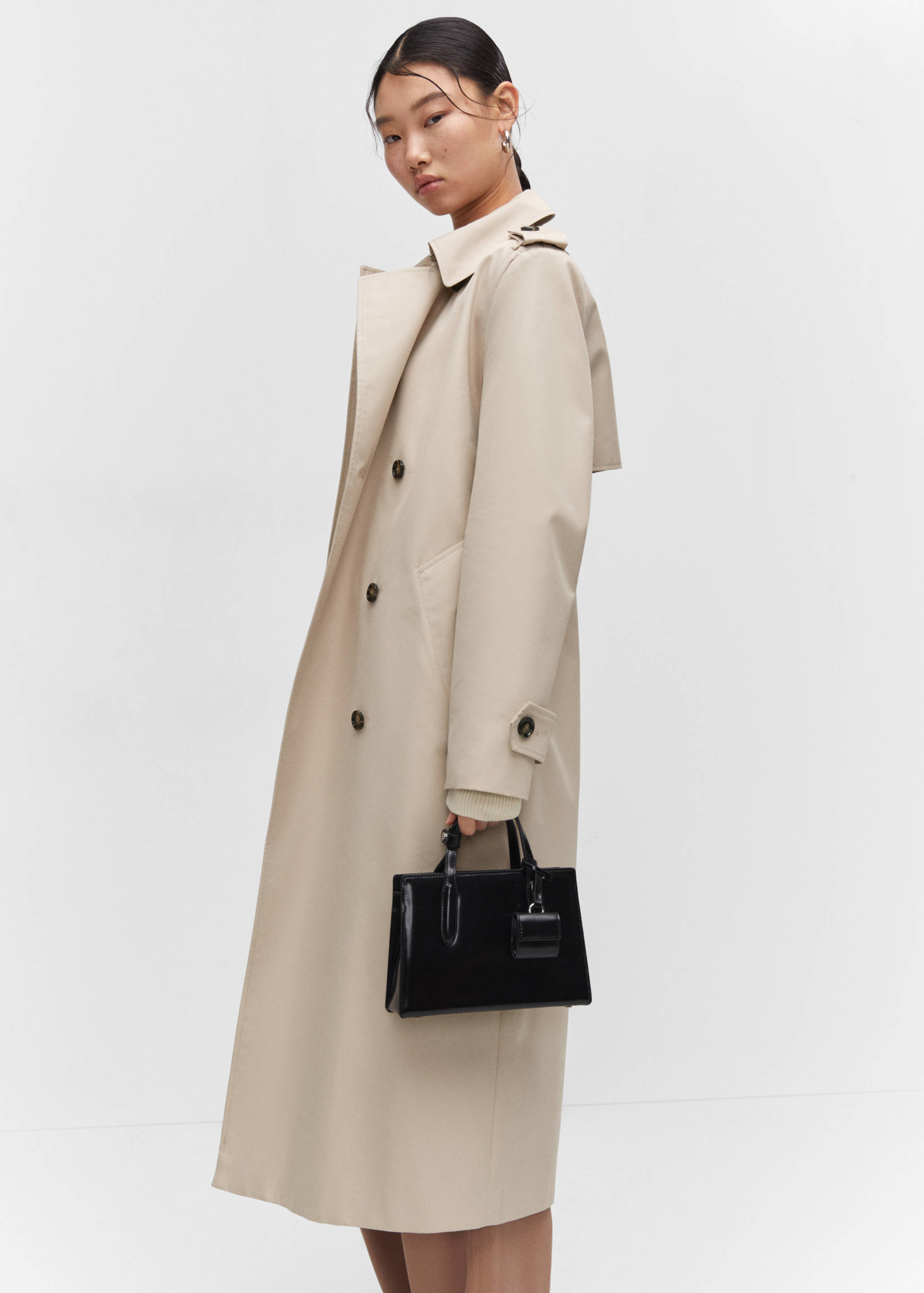 Waterproof double-breasted trench coat - Details of the article 2